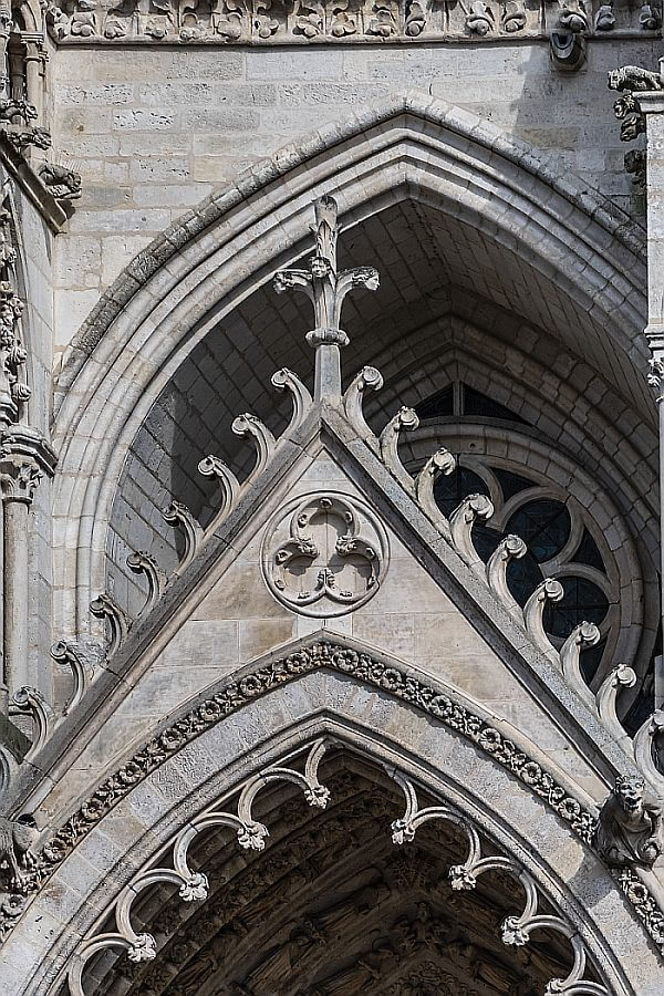 Typisch gotische Architektur: Kathedrale von Amiens.