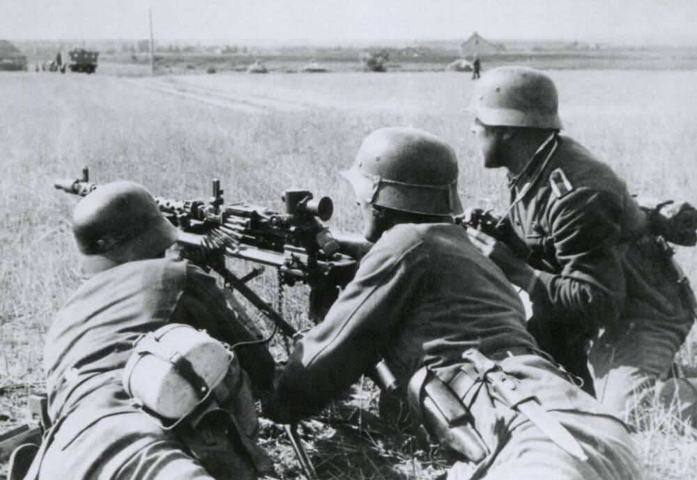 Soldaten der Wehrmacht bei der Invaion Russlands, 1941.