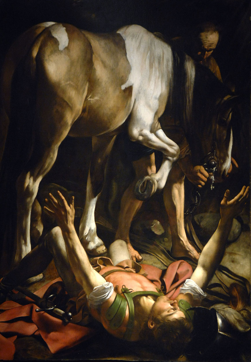 Die Bekehrung des Paulus gemalt von Caravaggio