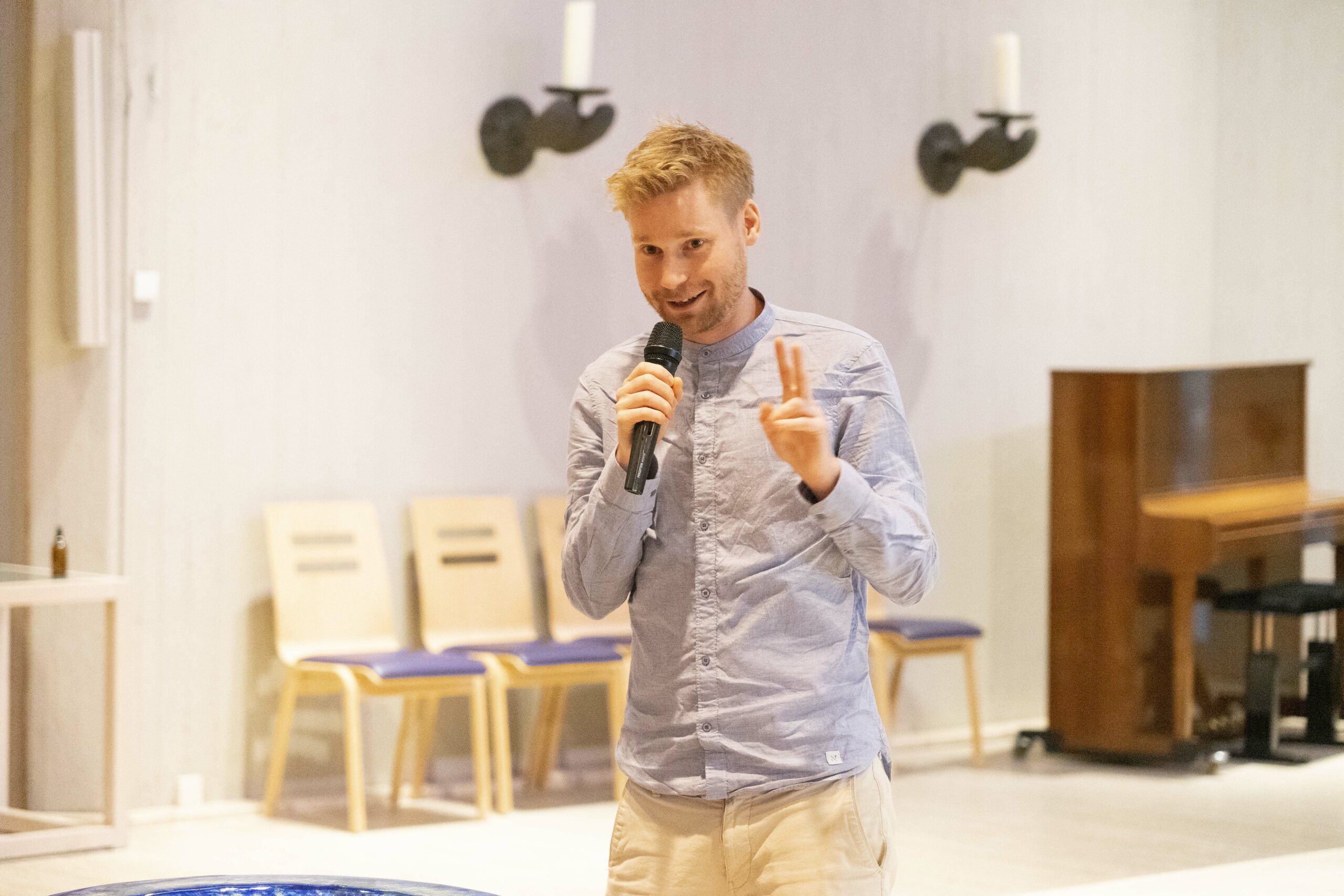 Erik Flügge, Autor und Politikberater, referierte am Mittwoch vor Seelsorgerinnen und Seelsorgern der katholischen Kirche in Dortmund.