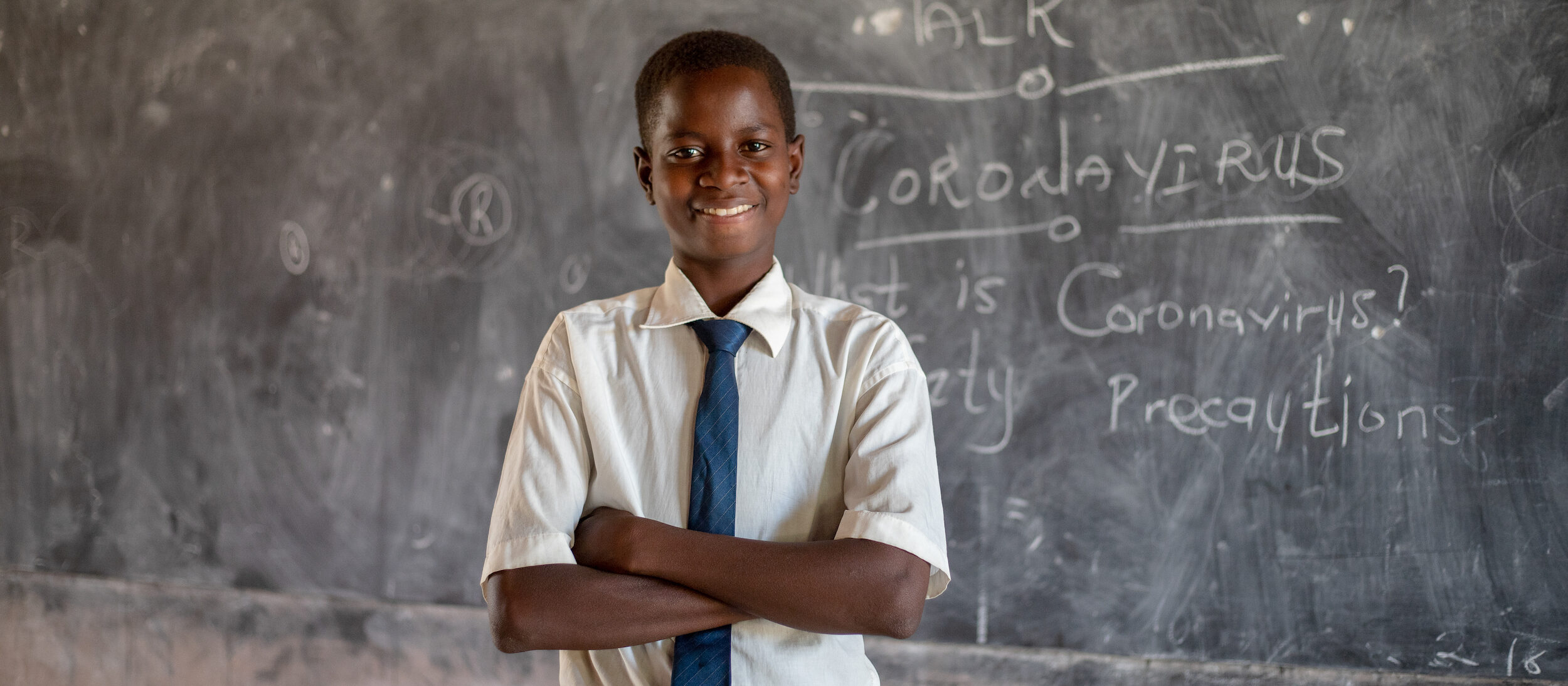 Schüler Jacob aus Ghana nimmt gern am Gesundheitsclub teil