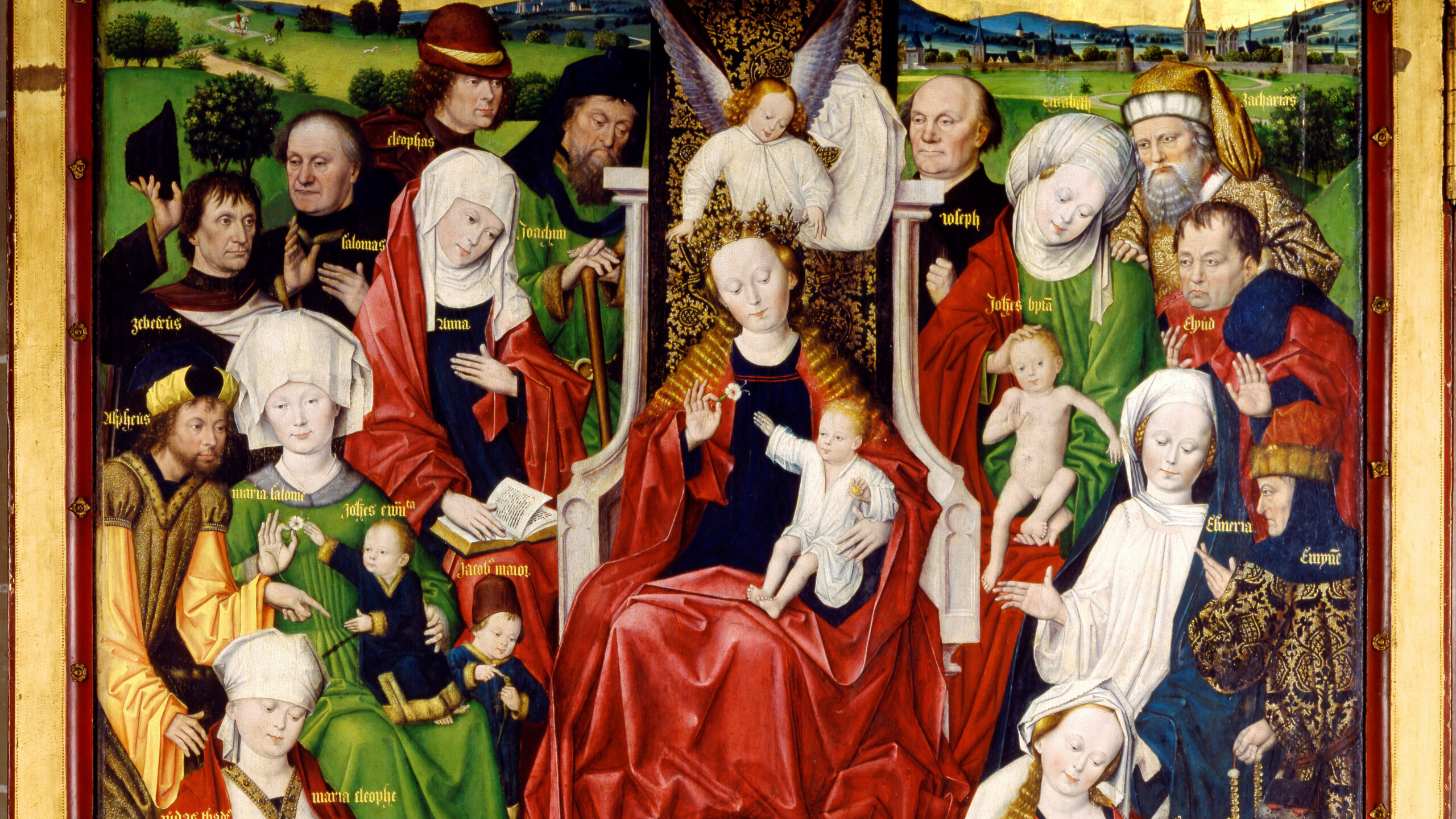 Heilige Großfamilie um Maria und Jesus