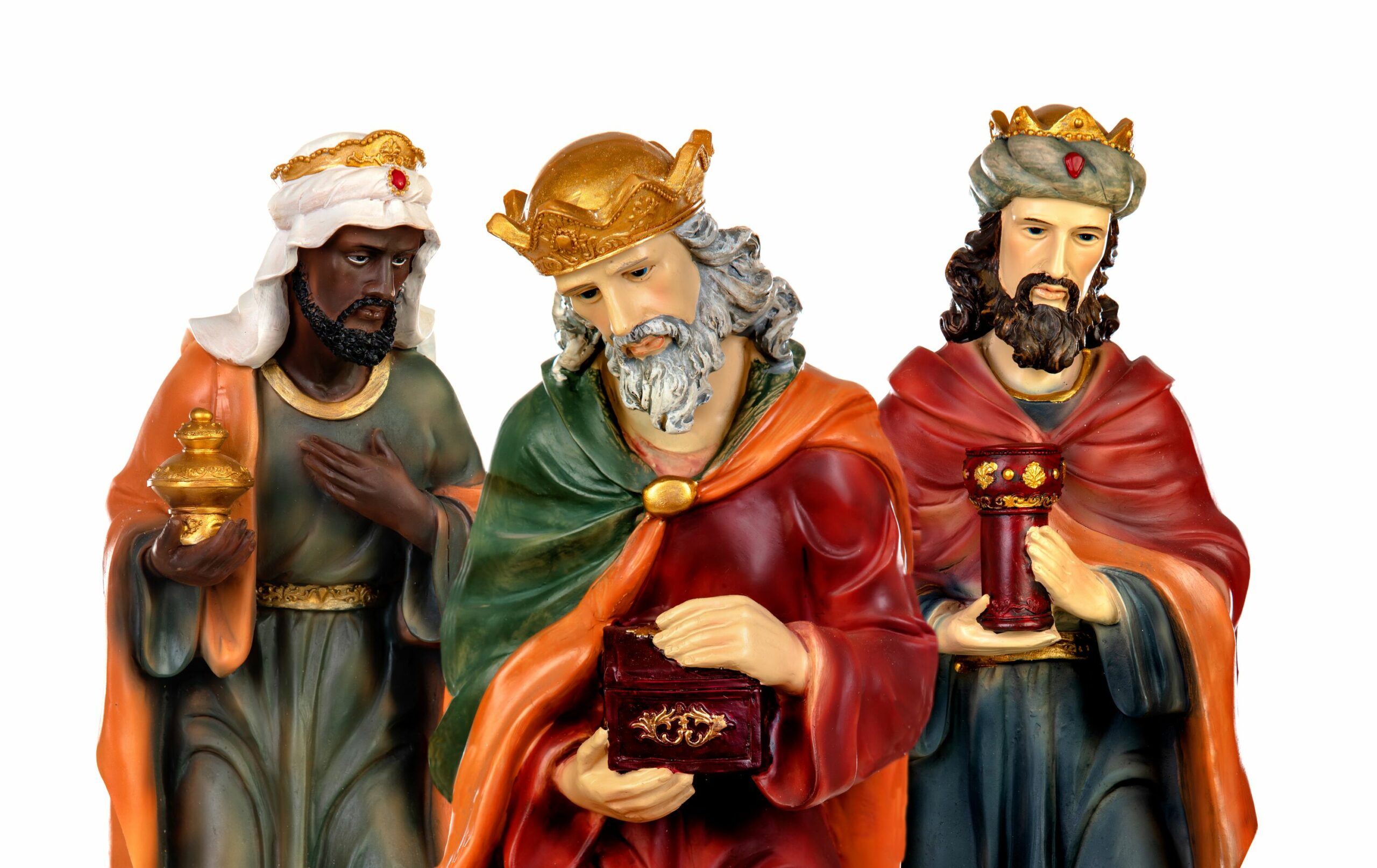 Die heiligen drei Könige als Krippenfiguren
