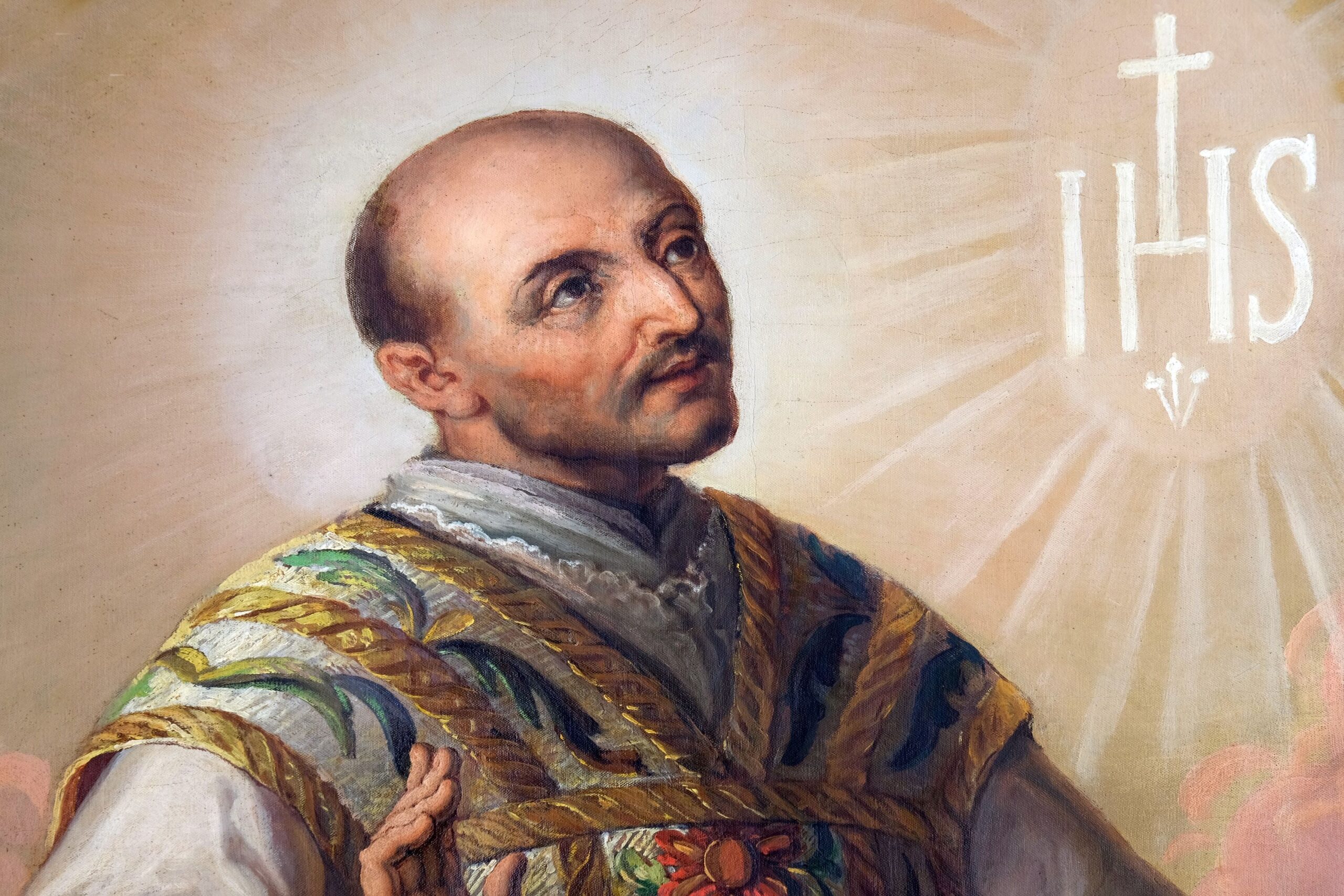 Ausschnitt des Altarbildes des Heiligen Ignatius von Loyola