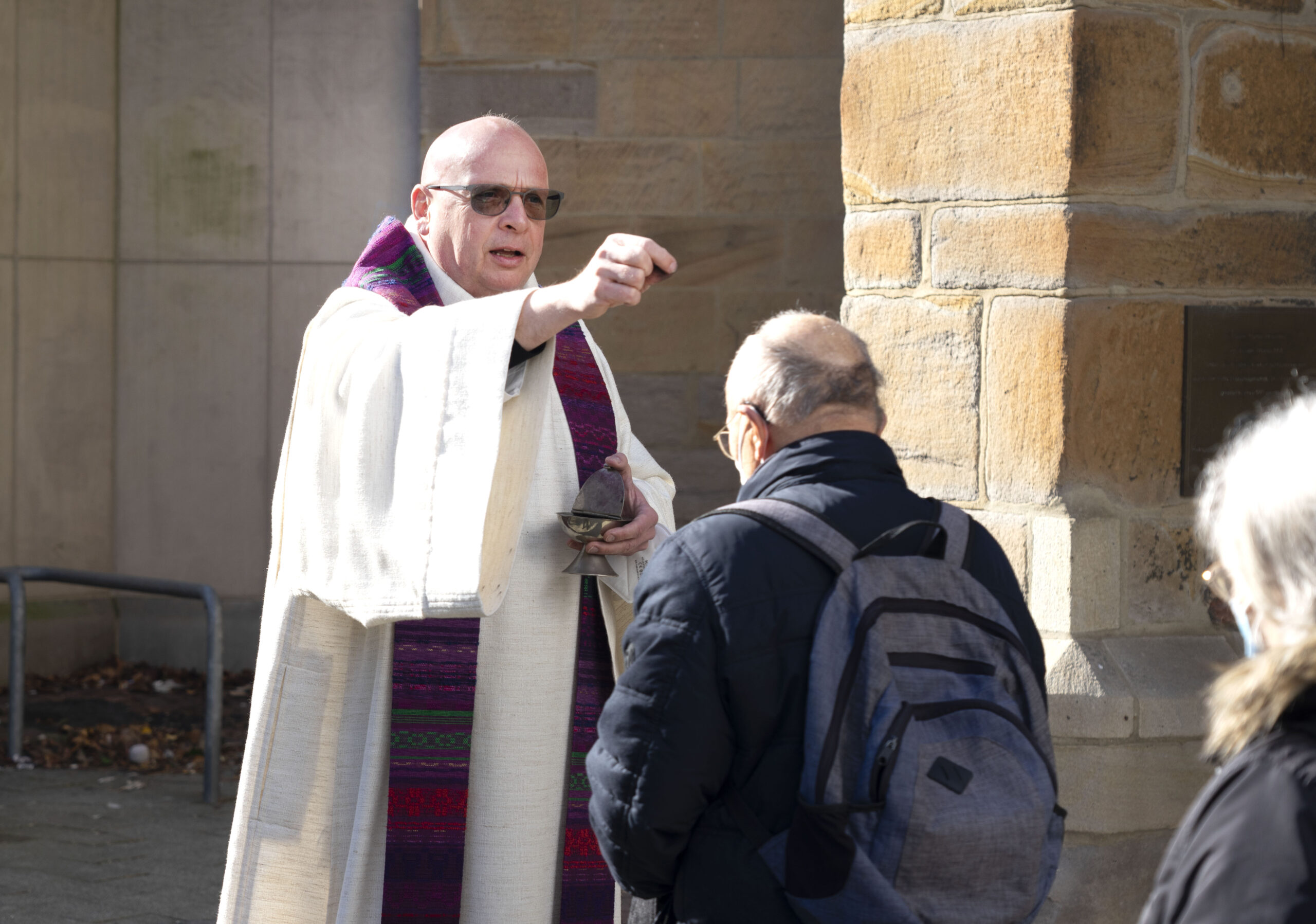 Bestreuung mit Asche zur Fastenzeit
