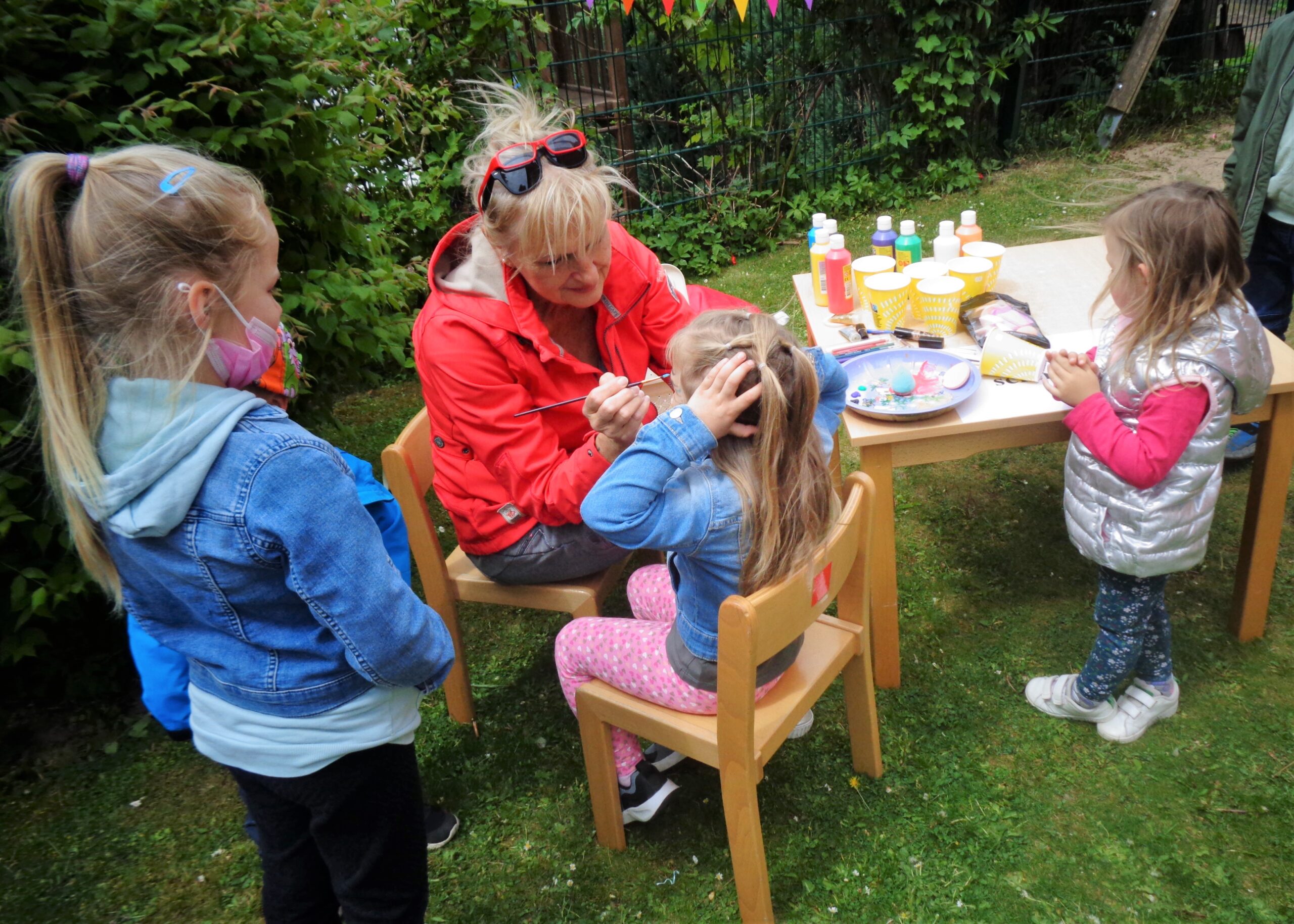 Kinderschminken beim 60 Jährigen Jubiläum