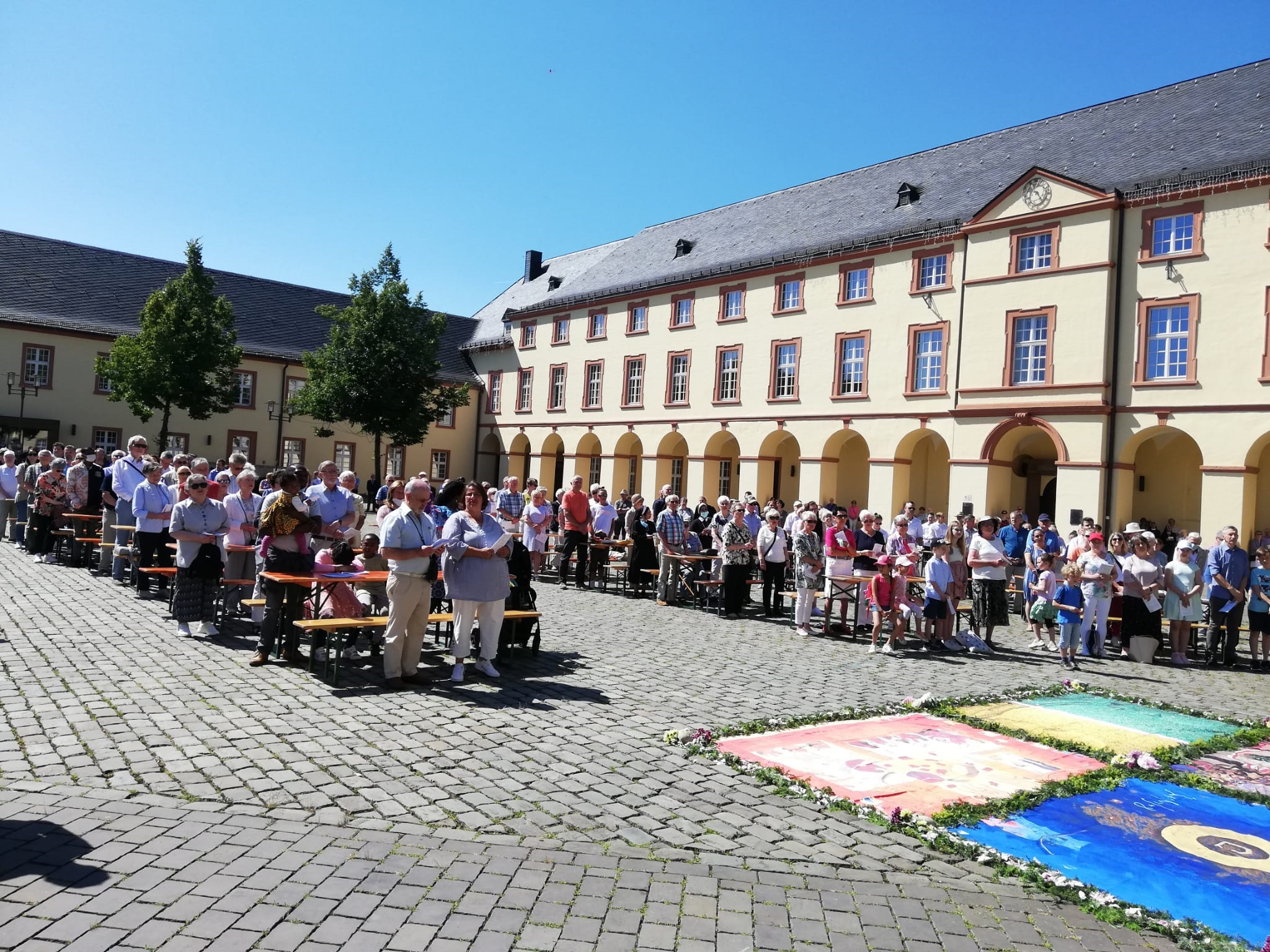 Fronleichnam am Unteren Schloss in Siegen