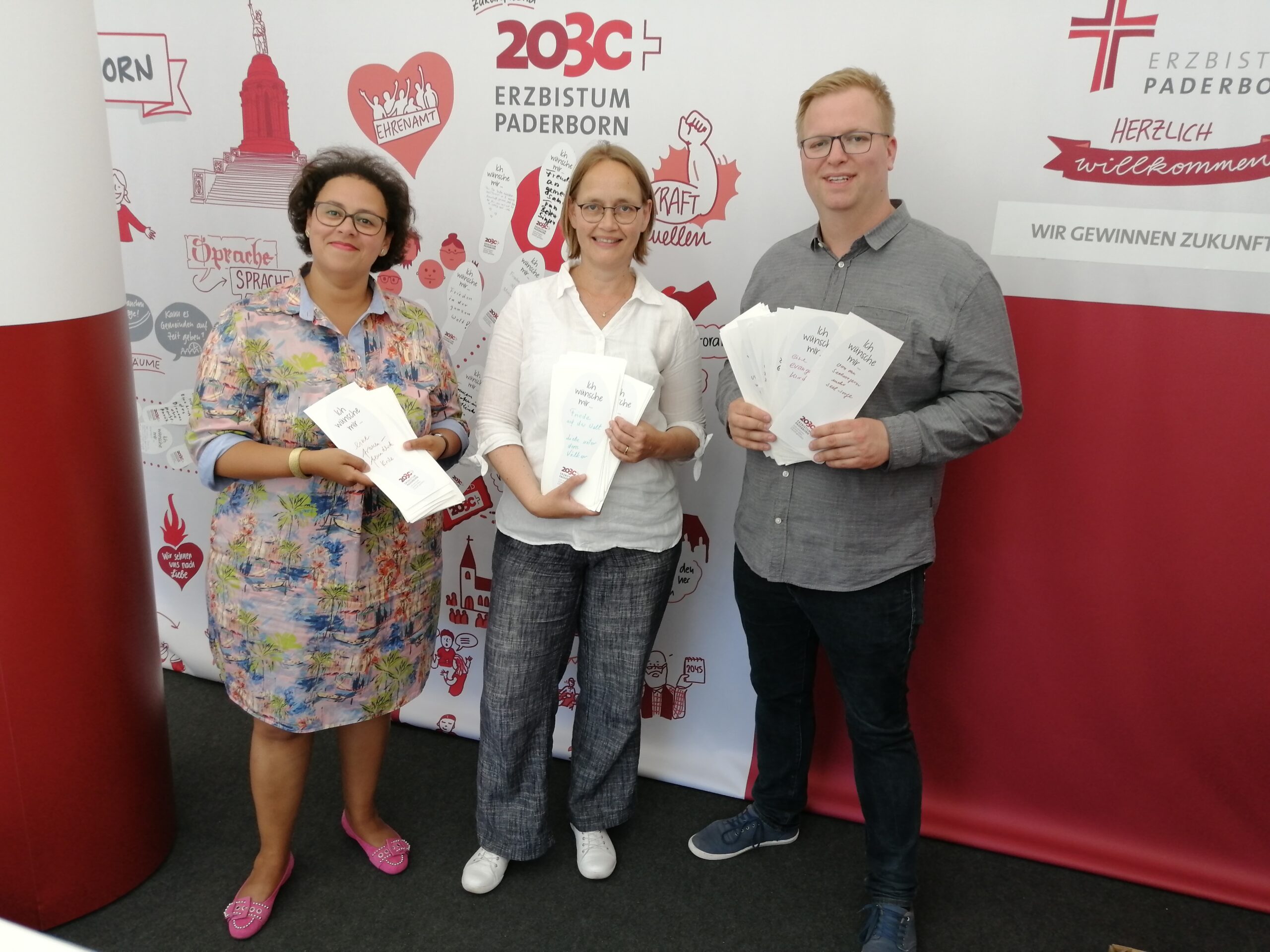 Übergabe Fußspuren