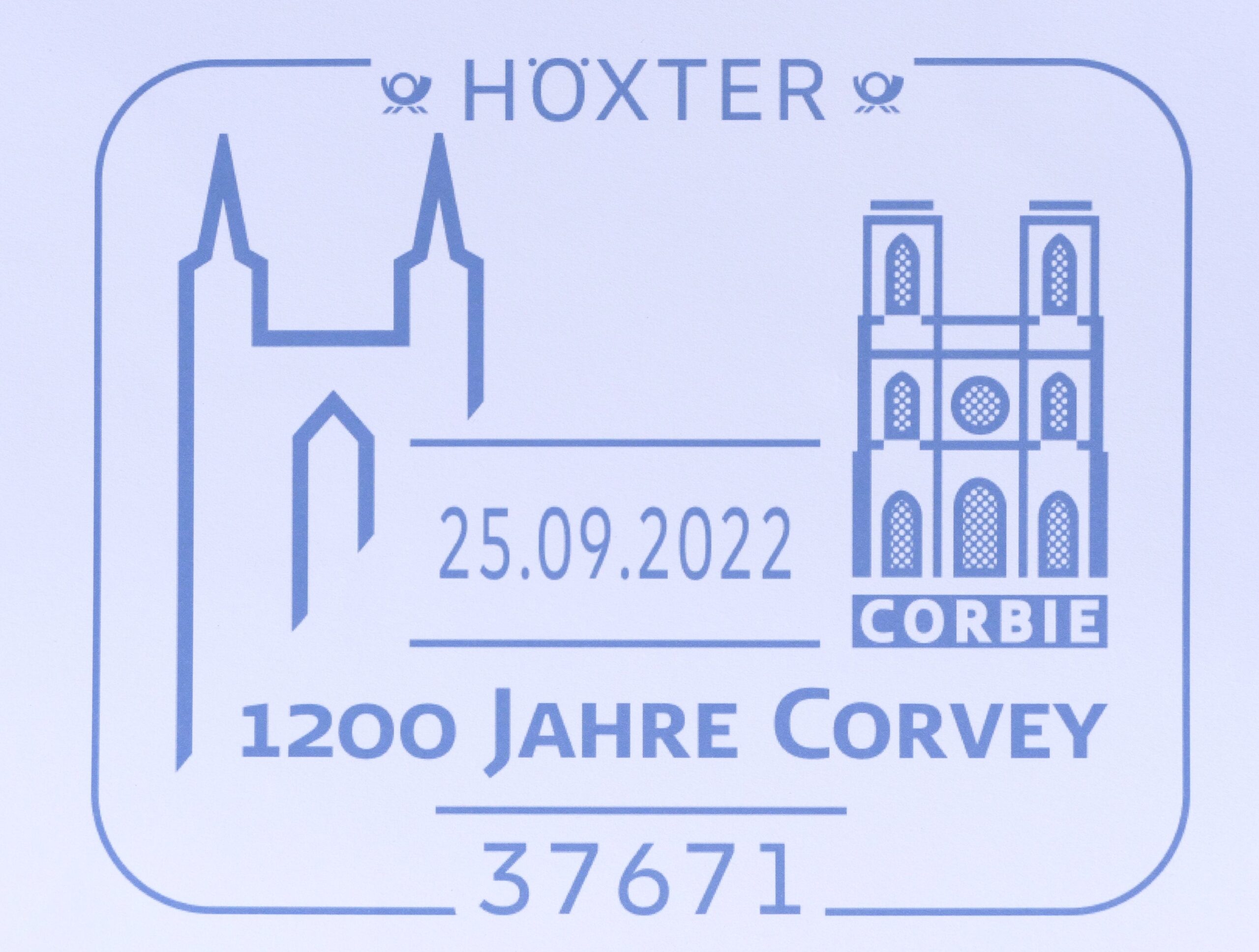 Sonderstempel zum Festakt in Corvey