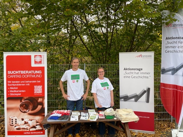 Stand der Suchtberatung bei den Fußballspielen