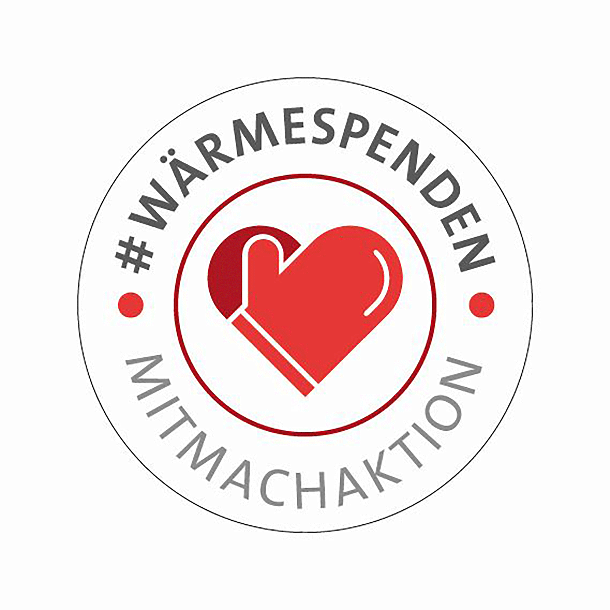Das Logo der Mitmachaktion #wärmespenden
