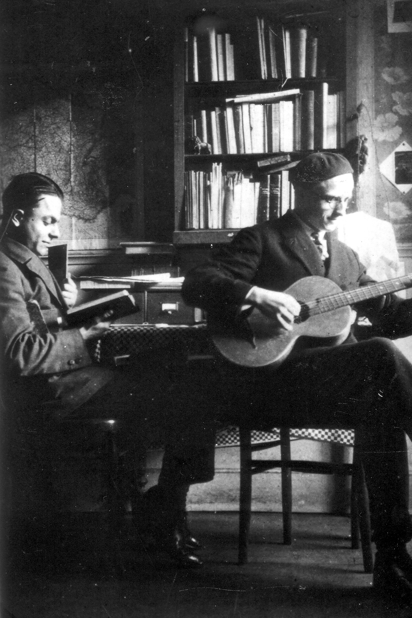 Franz Stock (rechts) und sein Freund Rudolf Dietrich während des Studiums in Paris (1928/29).