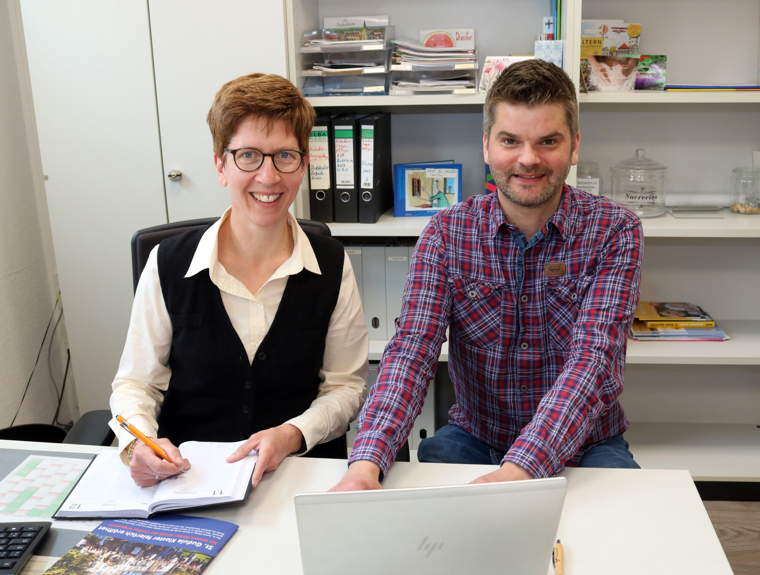 Doppelporträt Angelika Hüppmeier und Daniel Burghardt