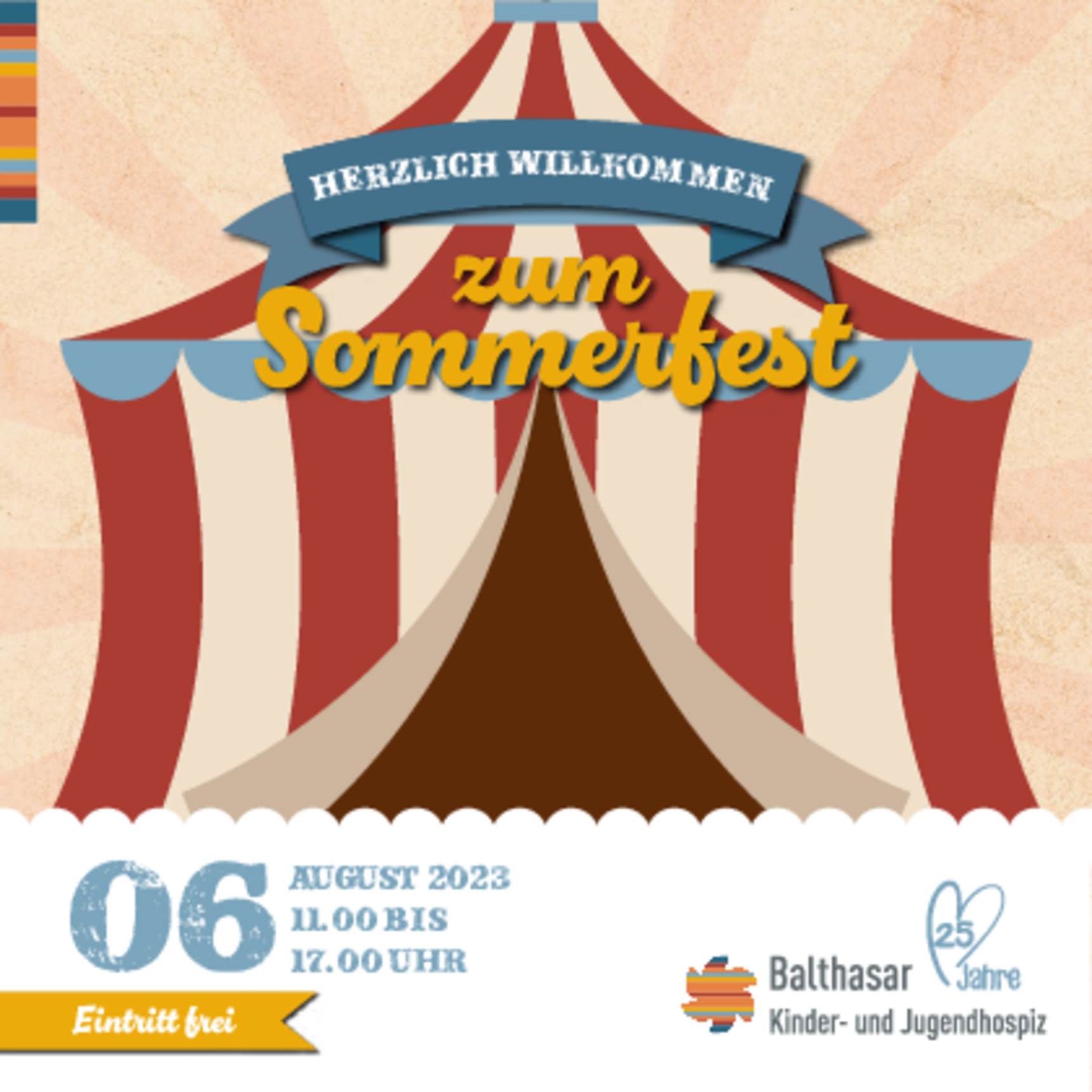 Flyer Sommerfest Kinder- und Jugendhospiz Balthaser