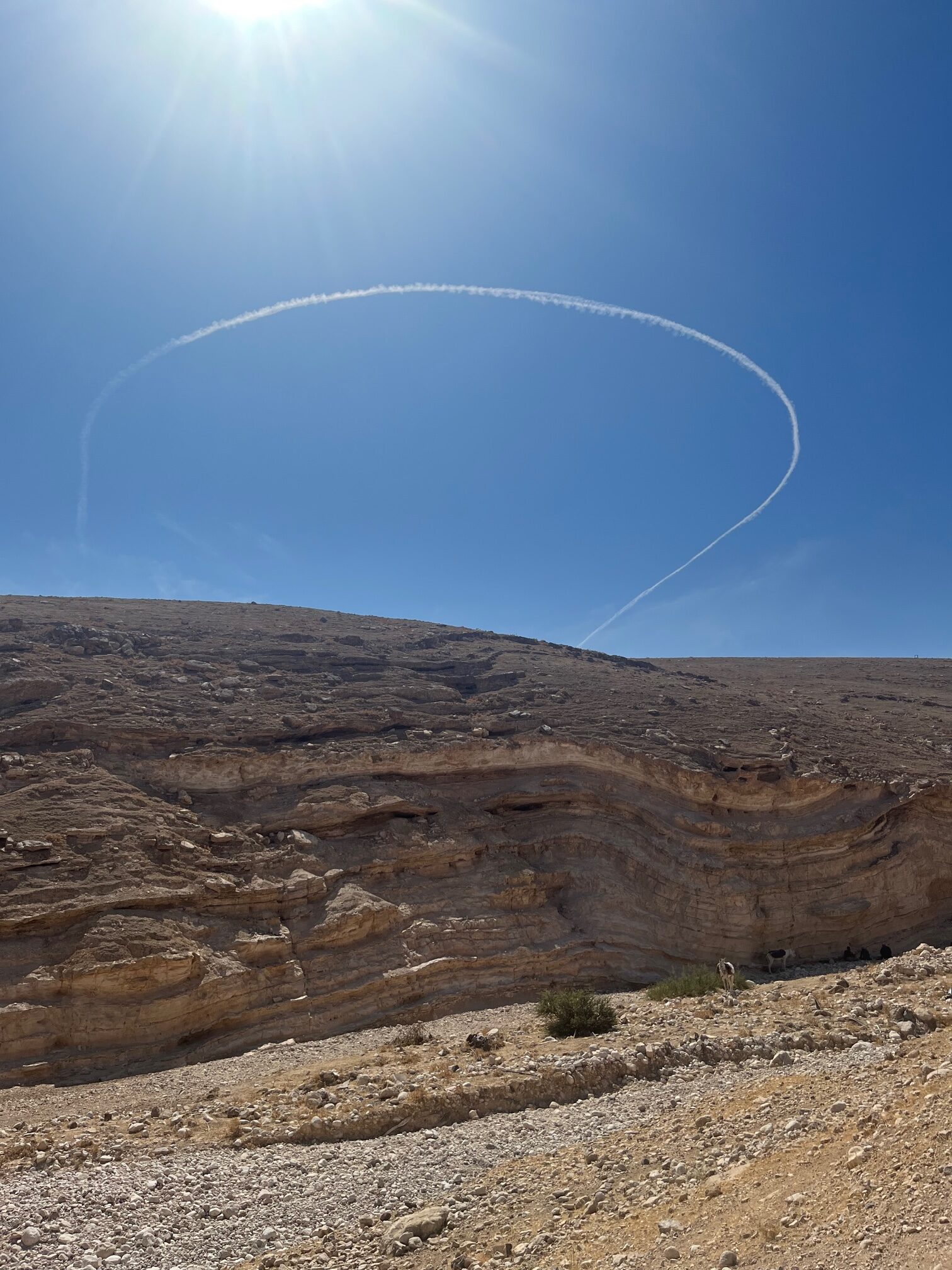 Raketen über der Wüste Judäa - fotografiert von Dr. Lewandowski