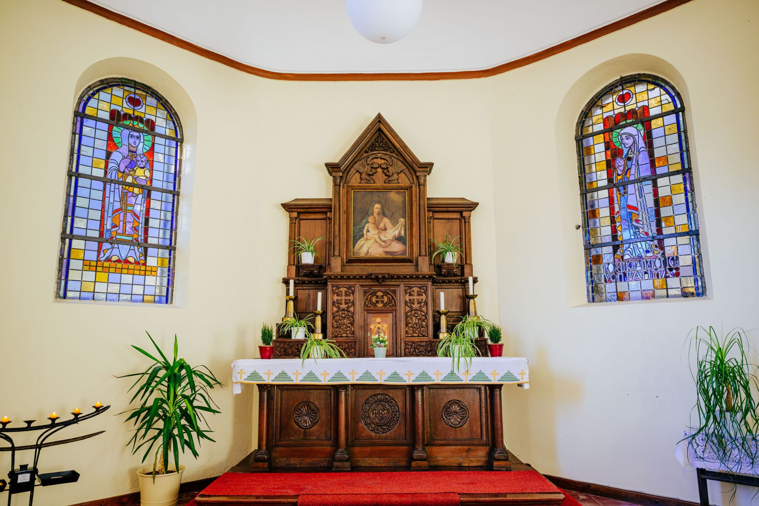 Innenraum der Kluskapelle in Ahden