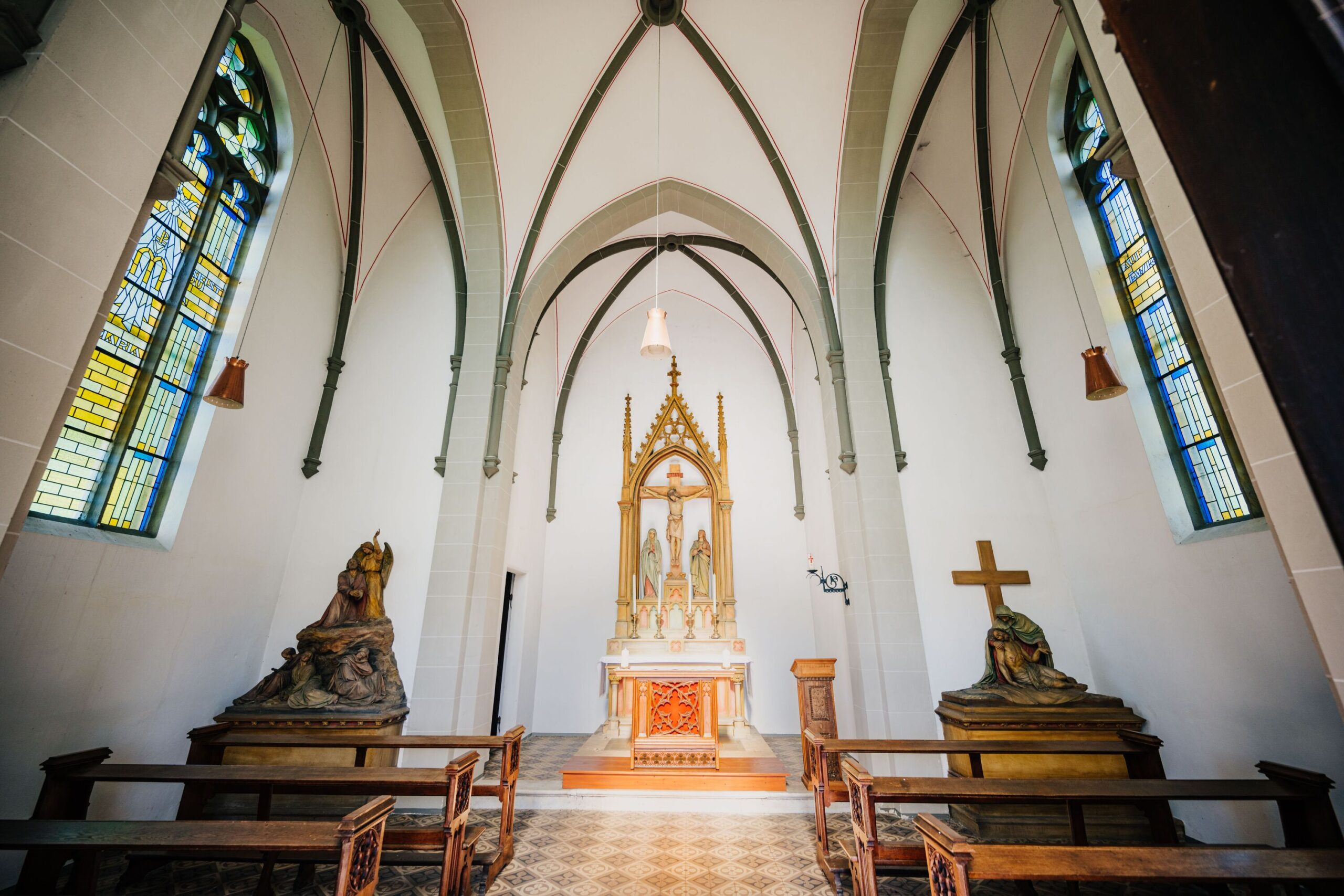 Innenansicht der Kreuzbergkapelle in Arnsberg