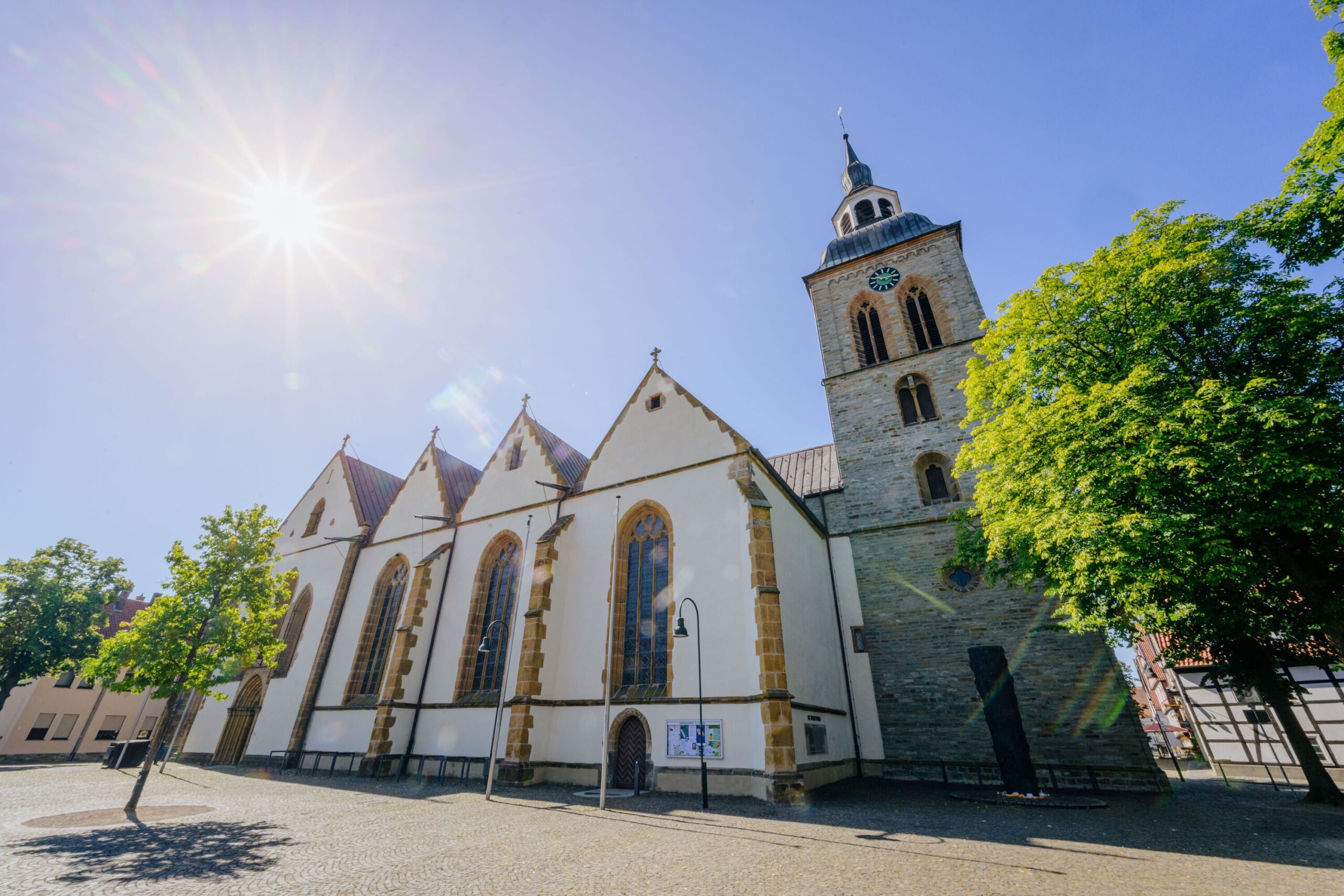 Außenansicht der St. Aegidius Kirche in Wiedenbrück