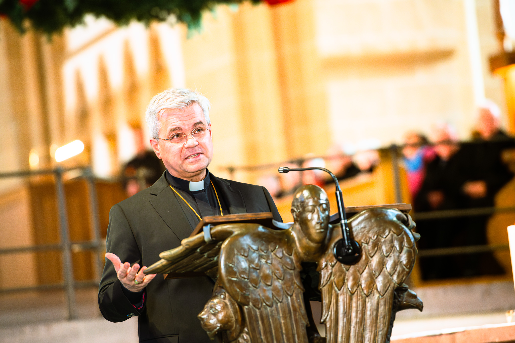 Der neue Erzbischof von Paderborn, Dr. Udo Markus Bentz spricht bei der Bekanntgabe im Paderborner Dom.