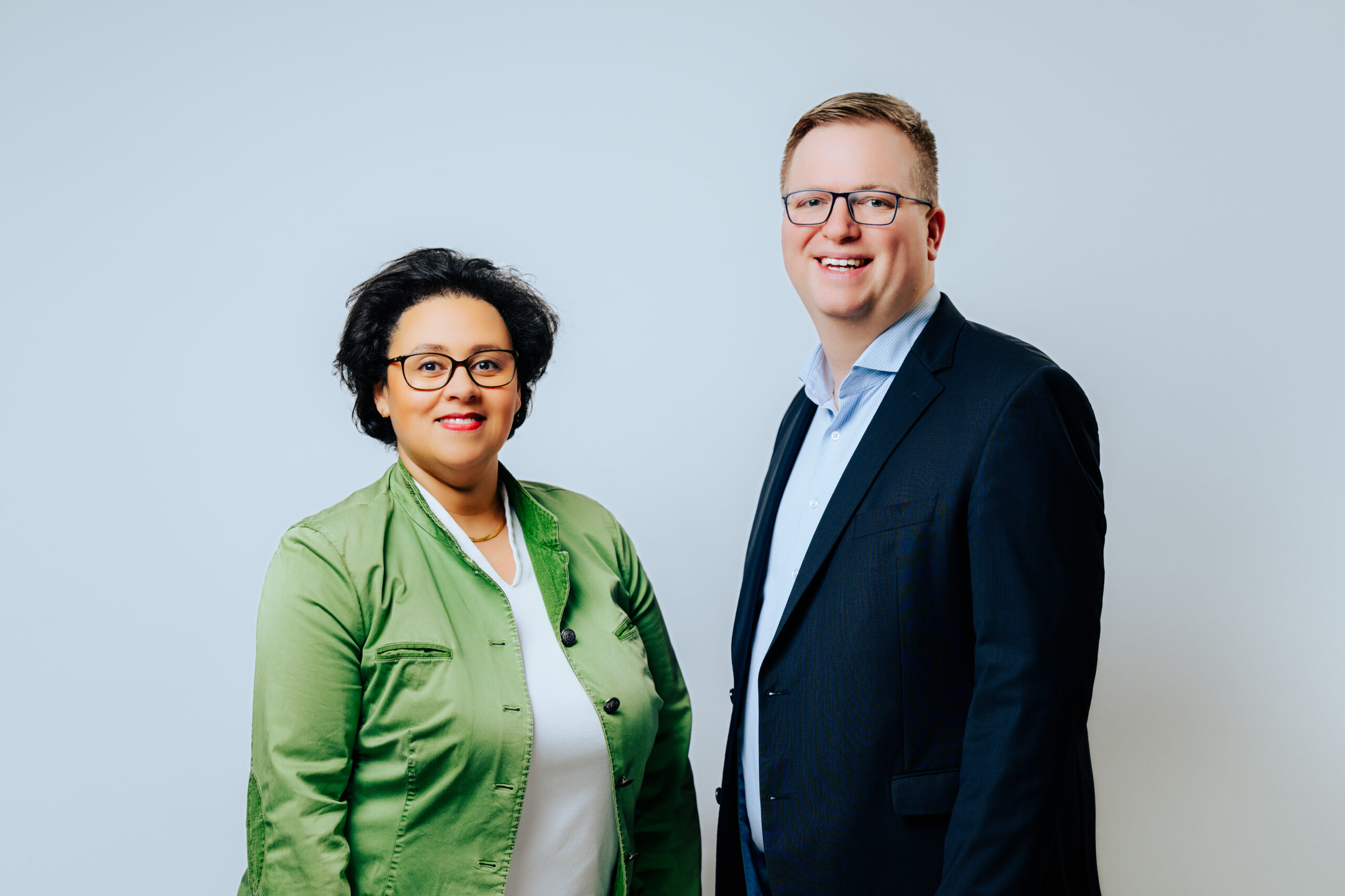 Doppelporträt Nadine Mersch und Jan Hilkenbach, Vorsitzende des Diözesankomitees Paderborn