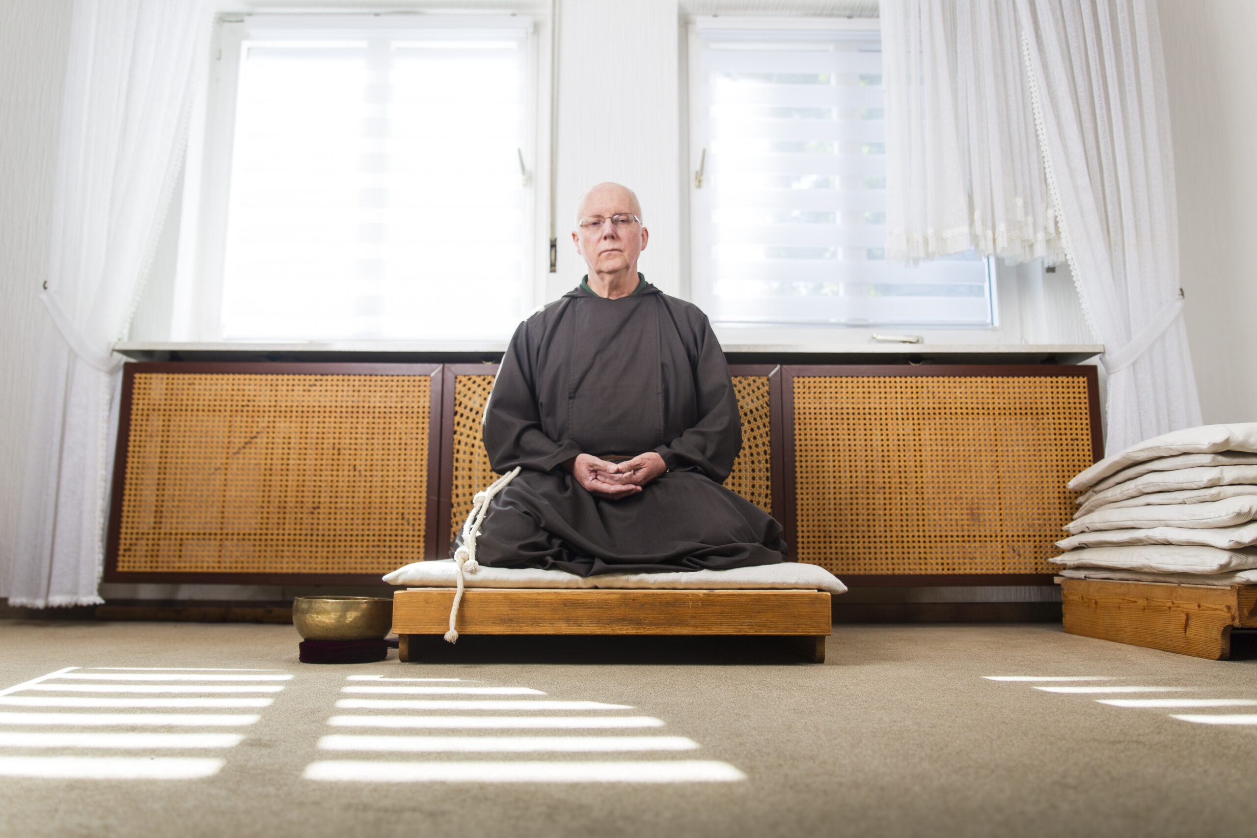 Pater Joachim Wrede in seinem Meditationsraum