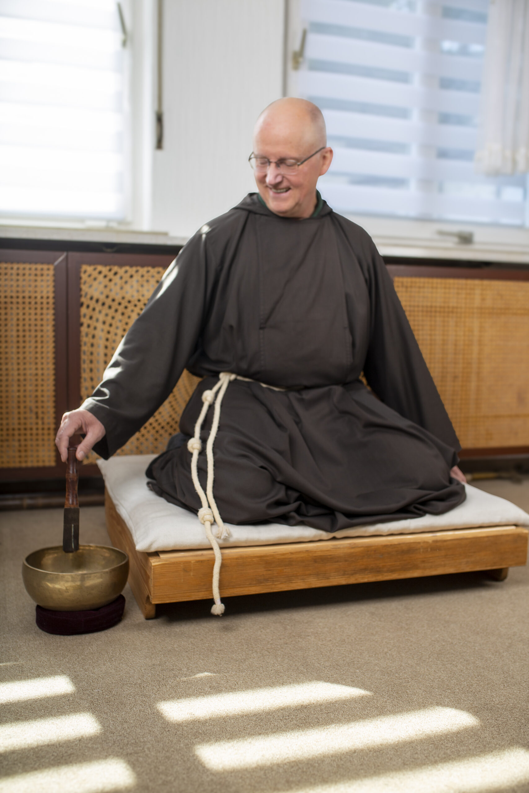 Pater Joachim Wrede in seinem Meditationsraum