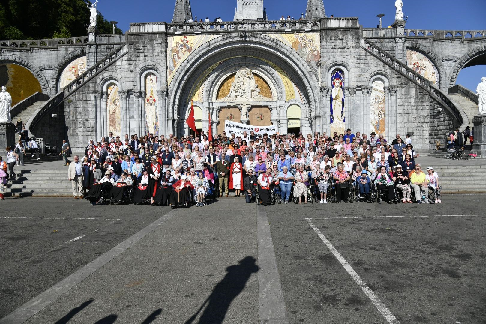 Gruppenfoto in Lourdes