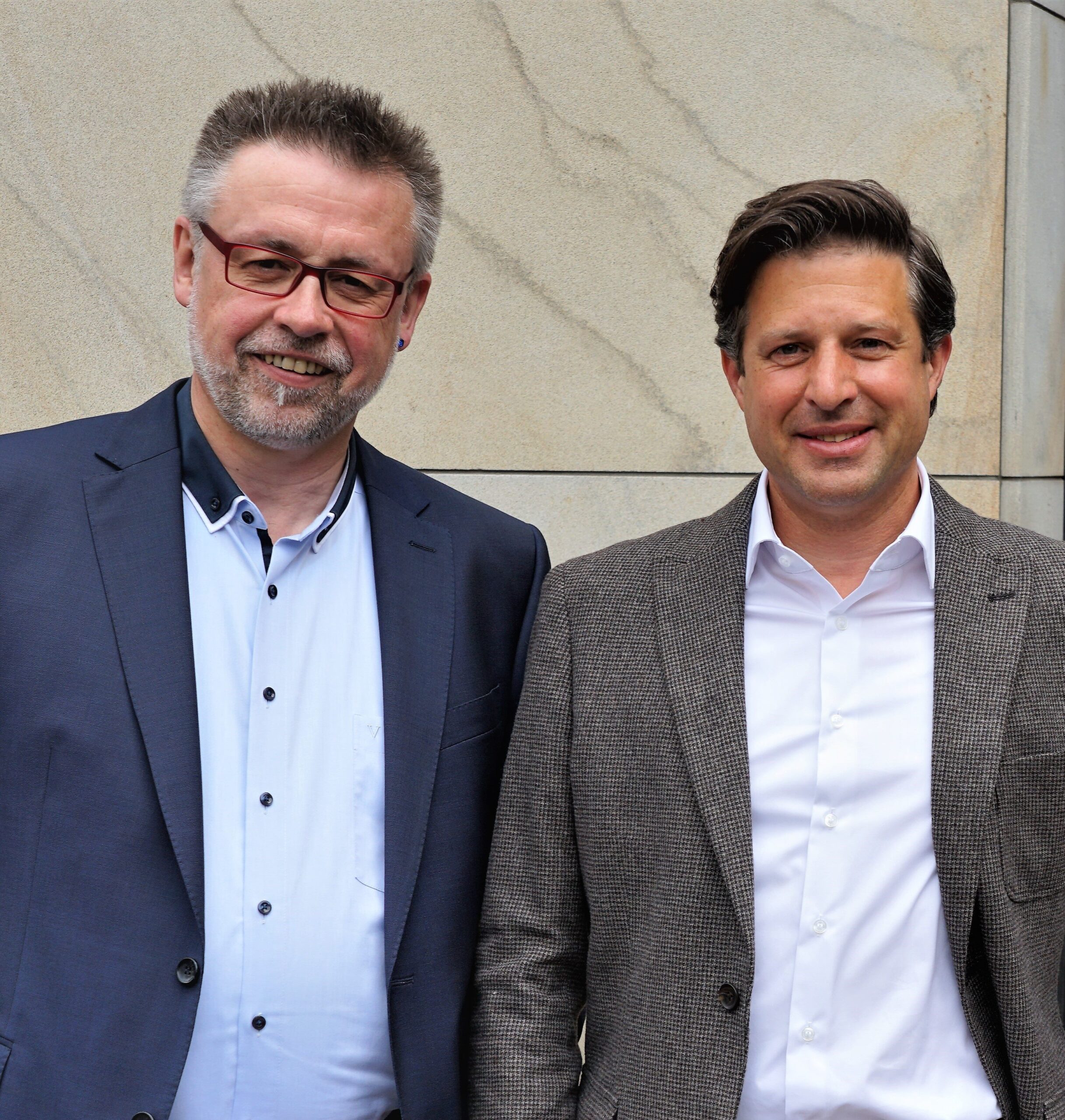 Porträt Pater Siegfried Modenbach (links) und Pater Jürgen Heite