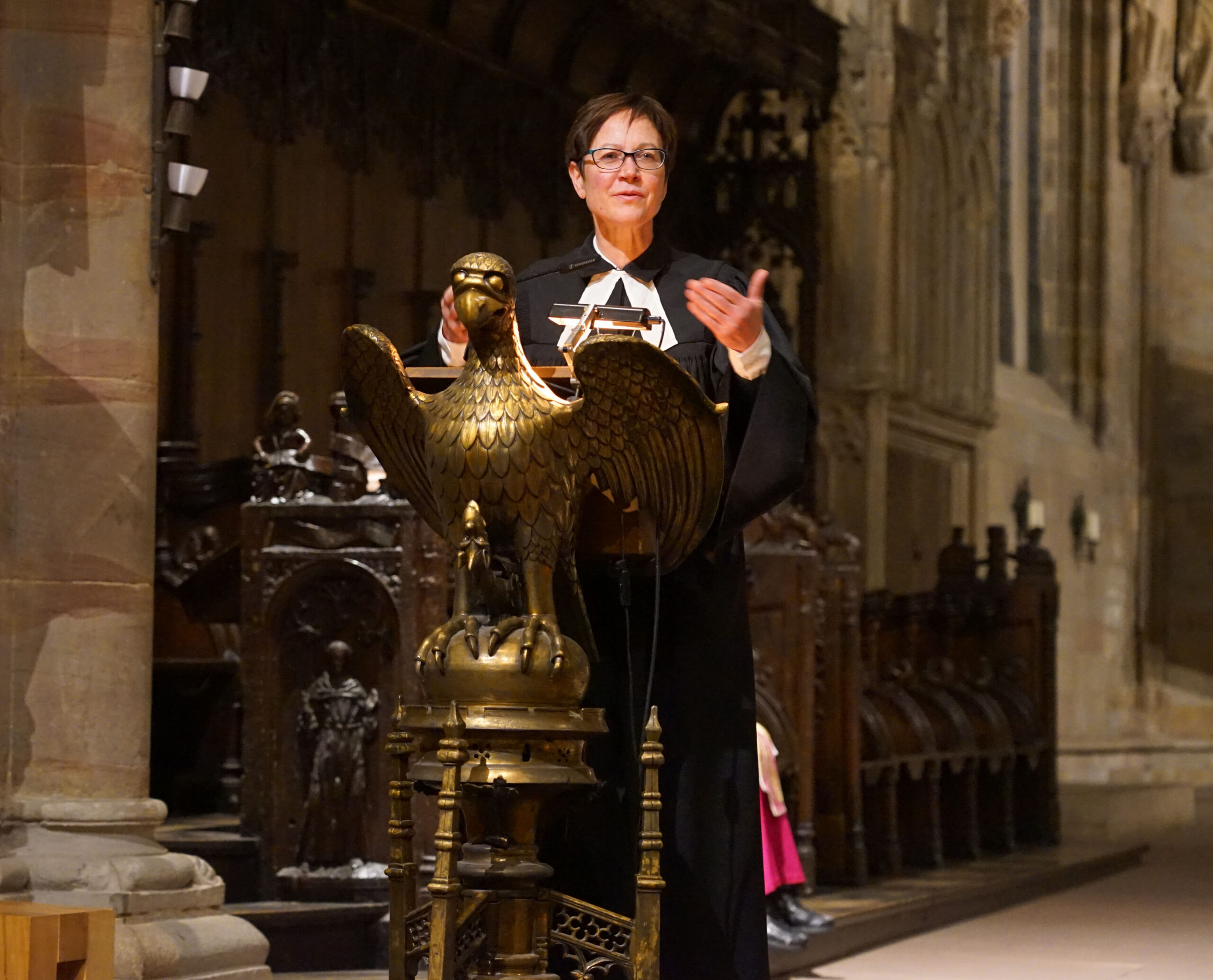Präses Dr. Adelheid Ruck-Schröder hielt die Predigt im Abschlussgottesdienst der Ökumenischen Friedensdekade 2025. Foto: Michael Bodin / Erzbistum Paderborn