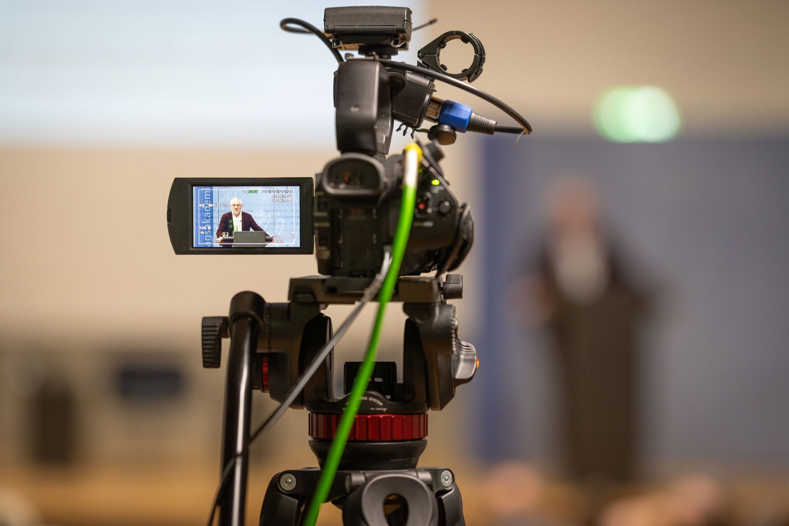 Kamera zeichnet Veranstaltung auf