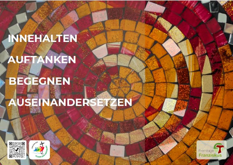 Innehalten, Auftanken, Begegnen, Auseinandersetzen - dazu lädt die Eremitage ein und zeigt ein Mosaik.