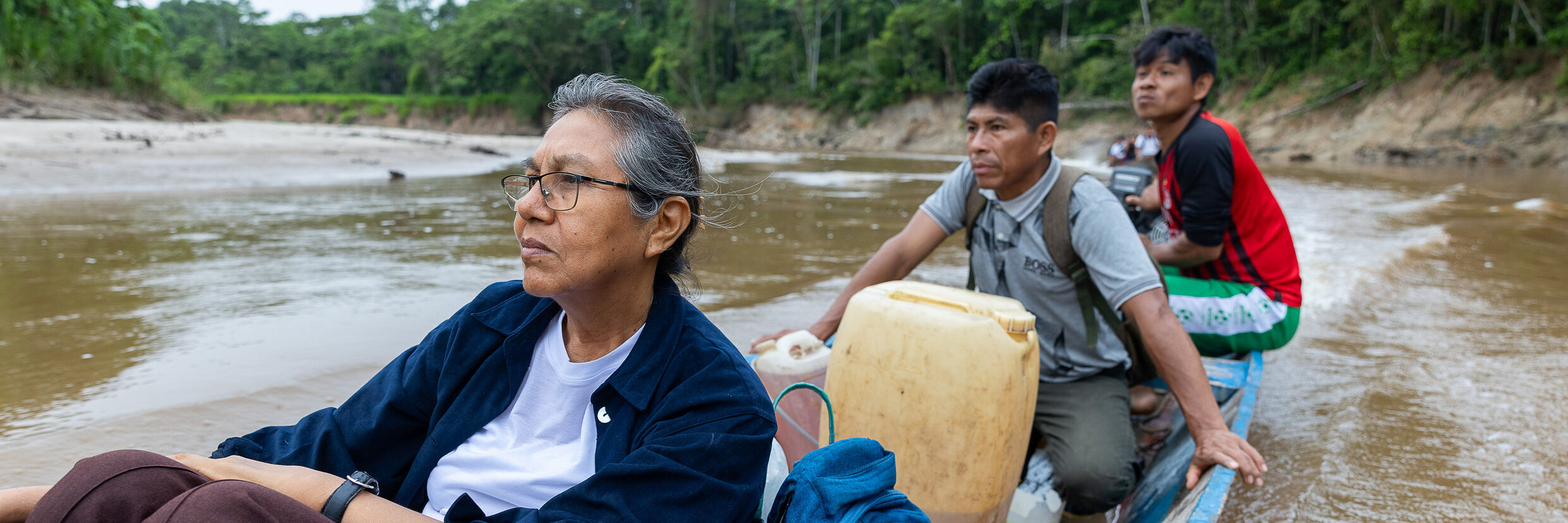 Sr. Lucero Guillén im Boot