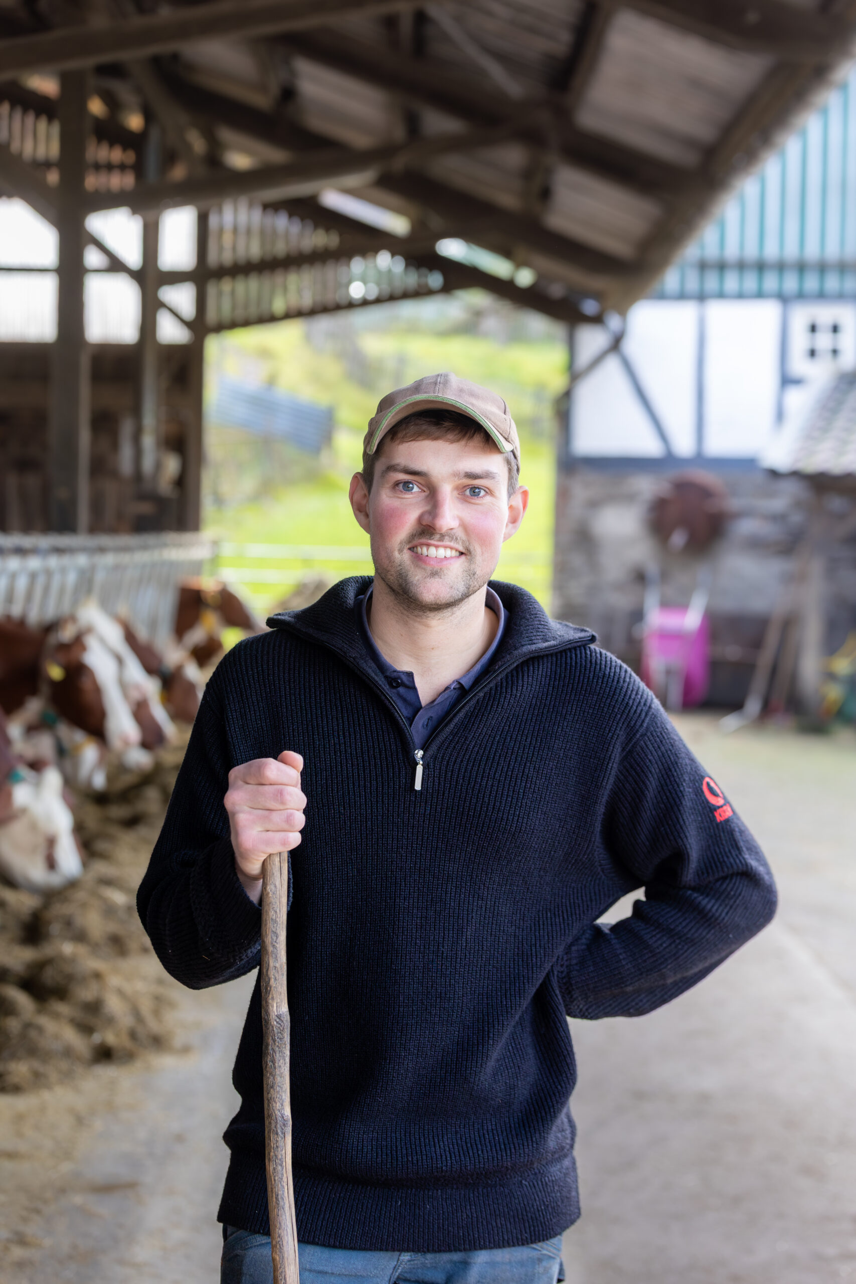 Christian Richard im Stall