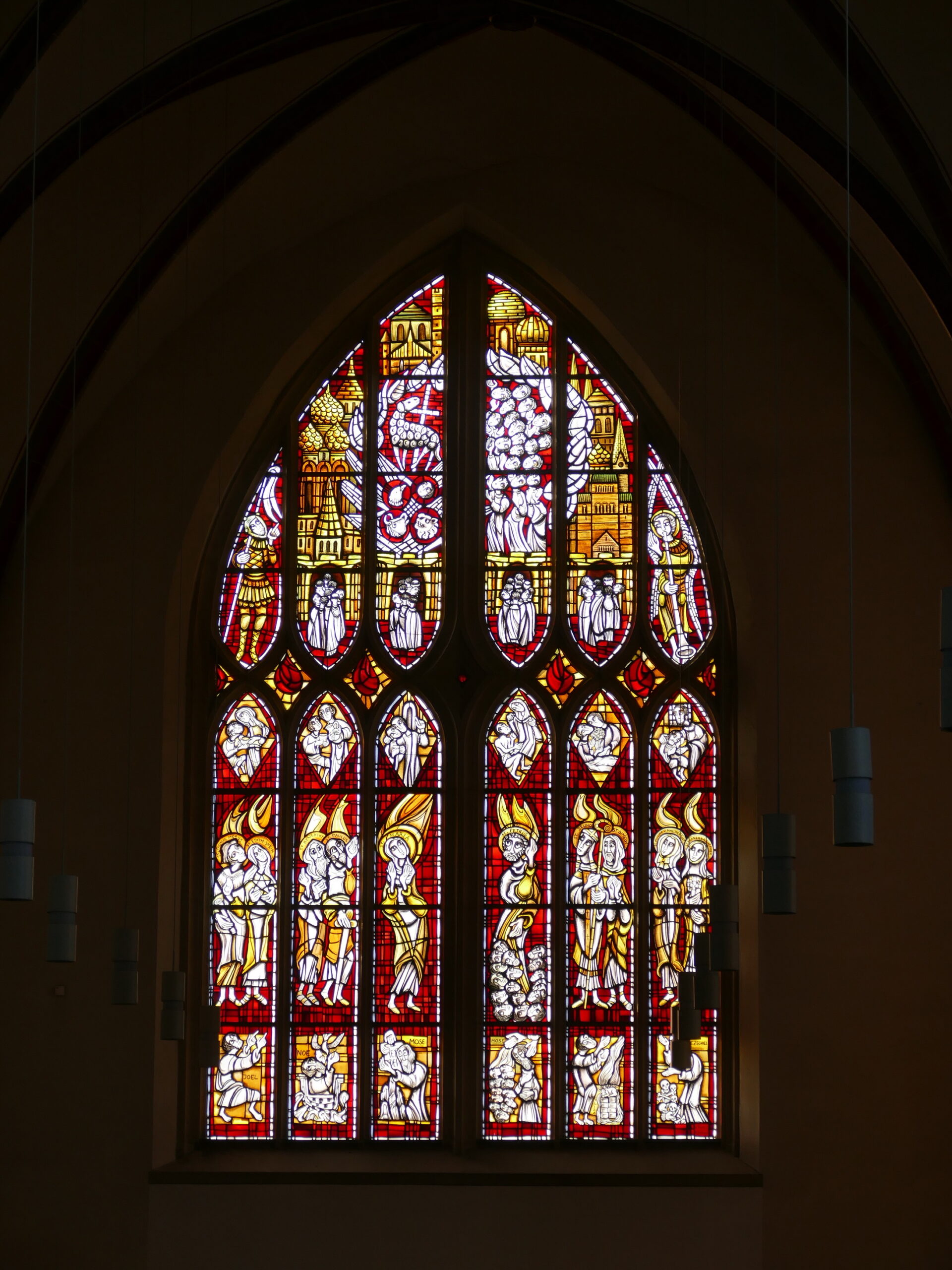Kirchenfenster in der Mauritiuskirche Minden