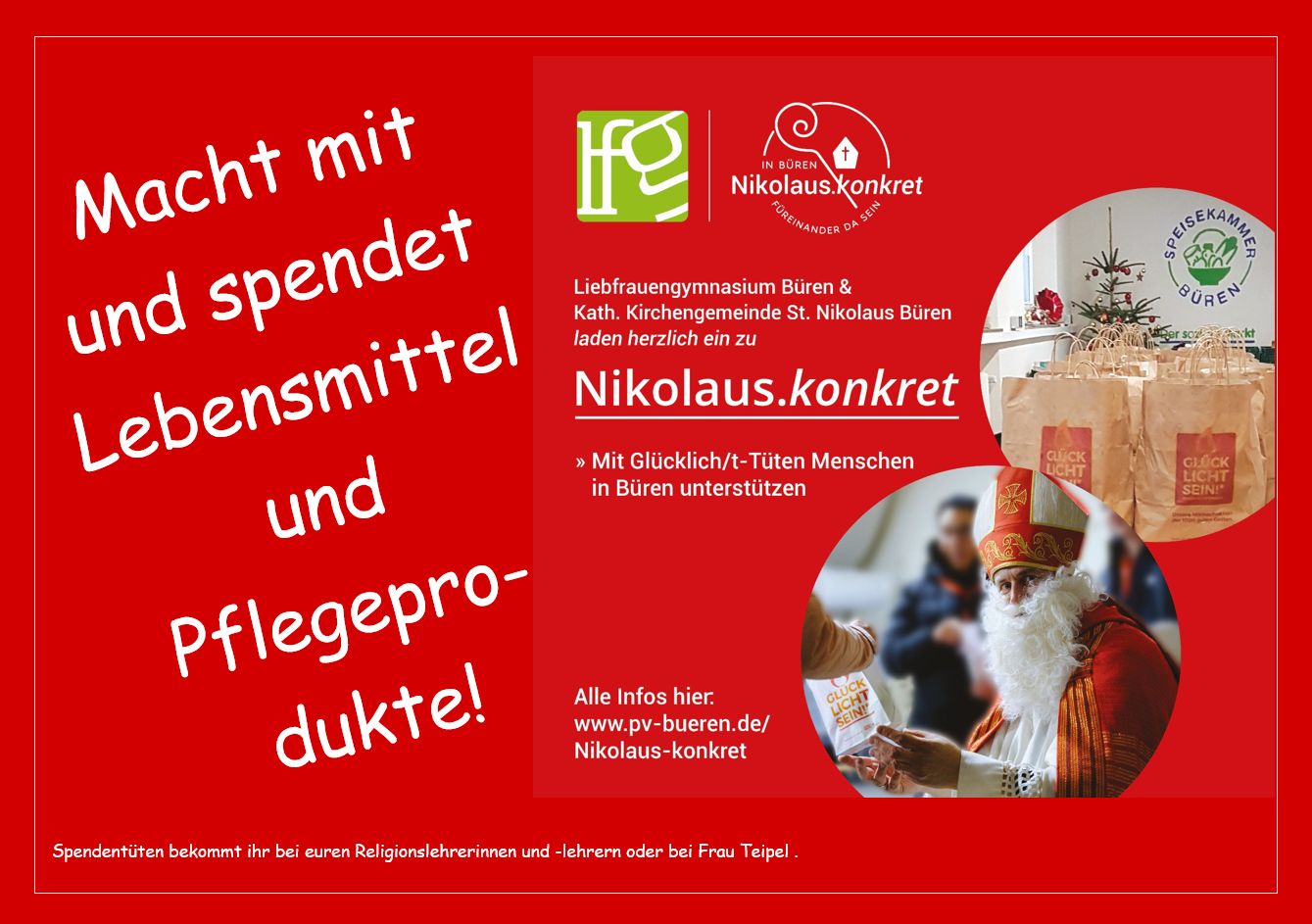 Aktion Glücklich/t - eigenes Plakat in Büren