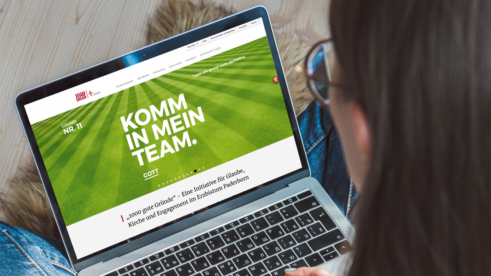 Hier geht es zur Homepage für 1000 gute Gründe