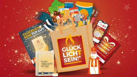 Aktion Glücklicht der Initiative 1000 gute Gründe