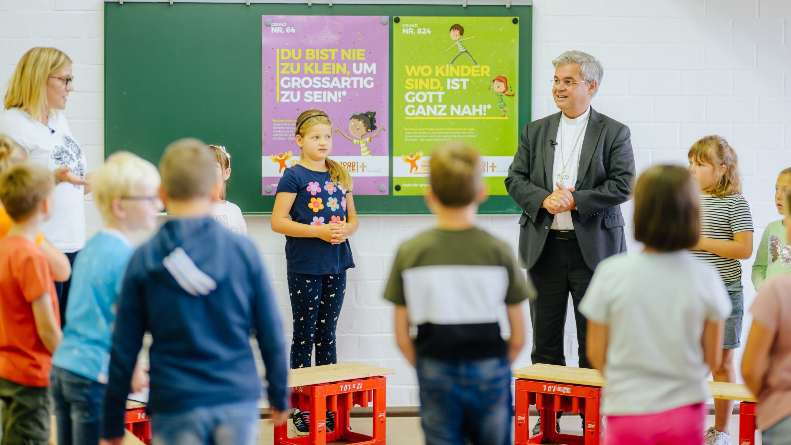 Aktion Schulstart: Erzbischof Bentz besucht die Marienschule