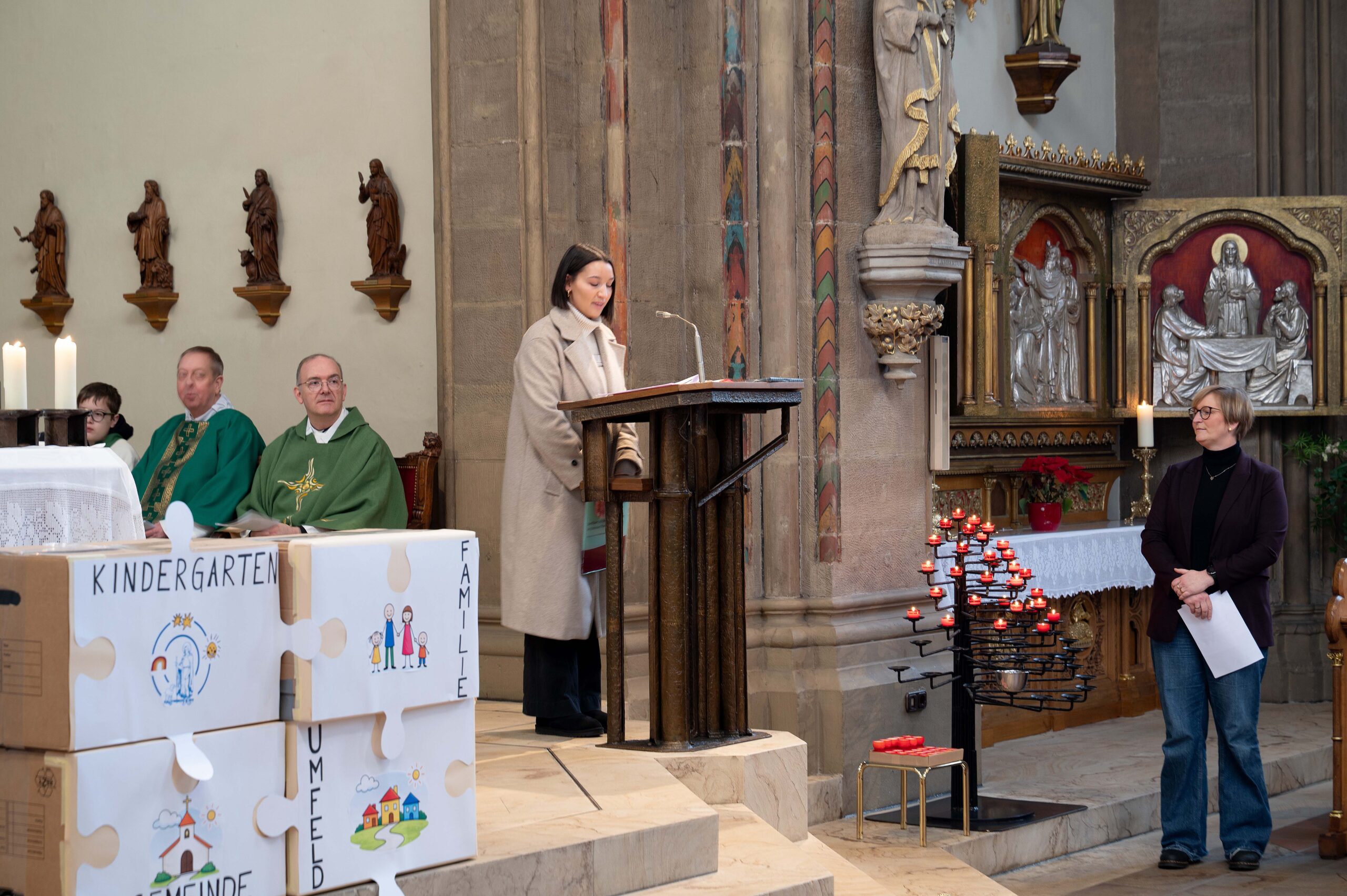 Kita-Leiterin Christina Arapa stellte die familienpastorale Arbeit der Kita St. Rochus vor. Foto: Jonas Beine / Erzbistum Paderborn