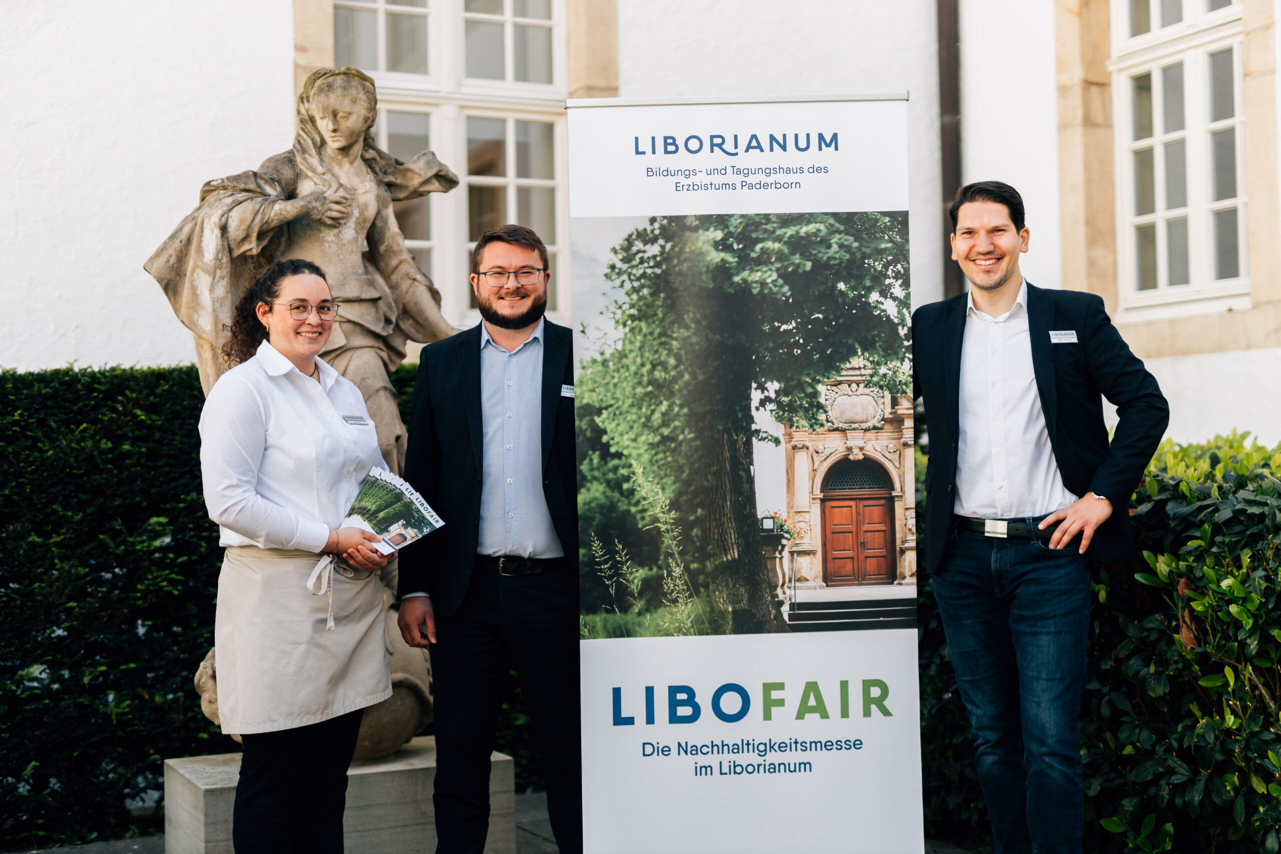 V. l: Maike Peters, Andre Moser und Stefan Laskowski planen die LIBOFAIR 2026.