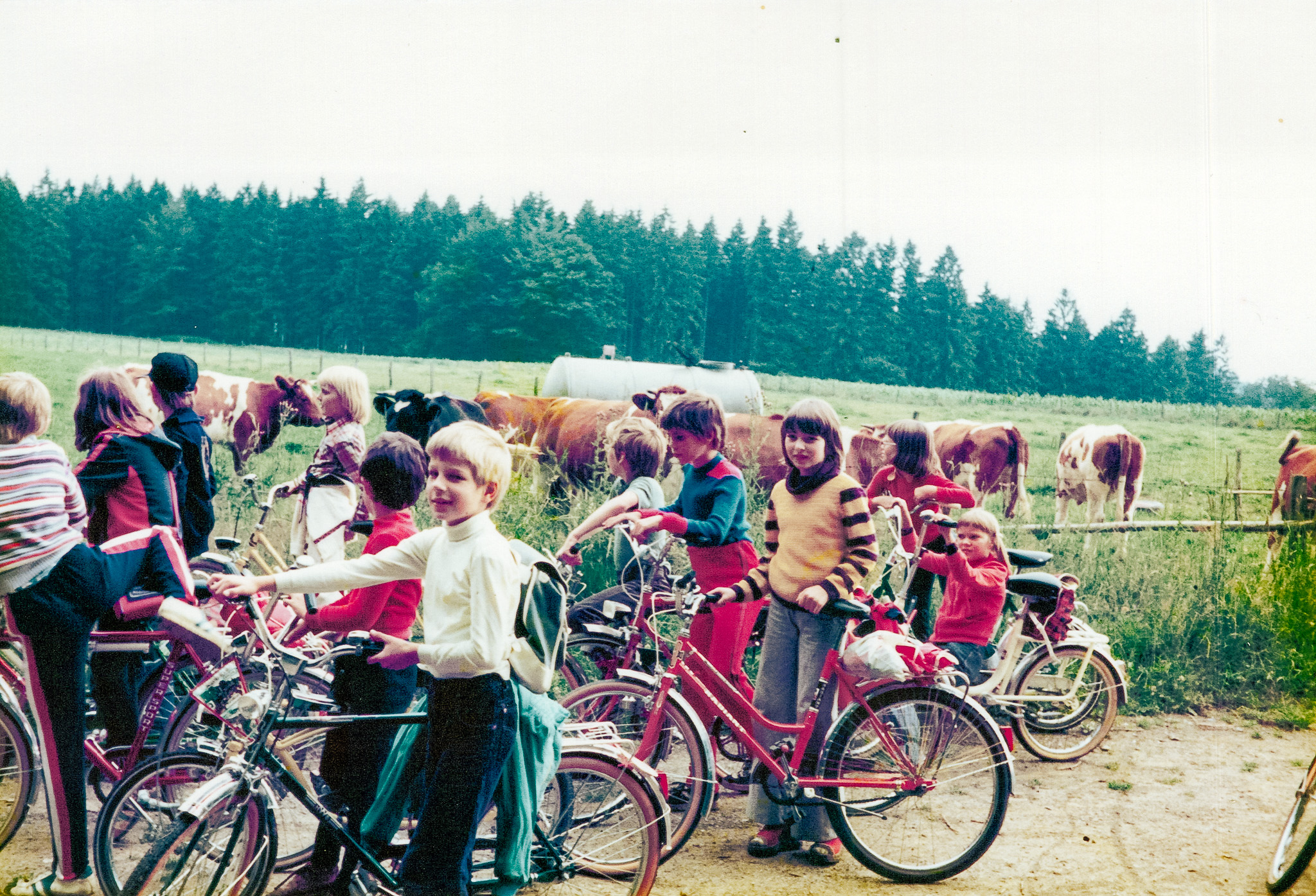 Foto von der Ferienaktion 1978 - Fahrradtour