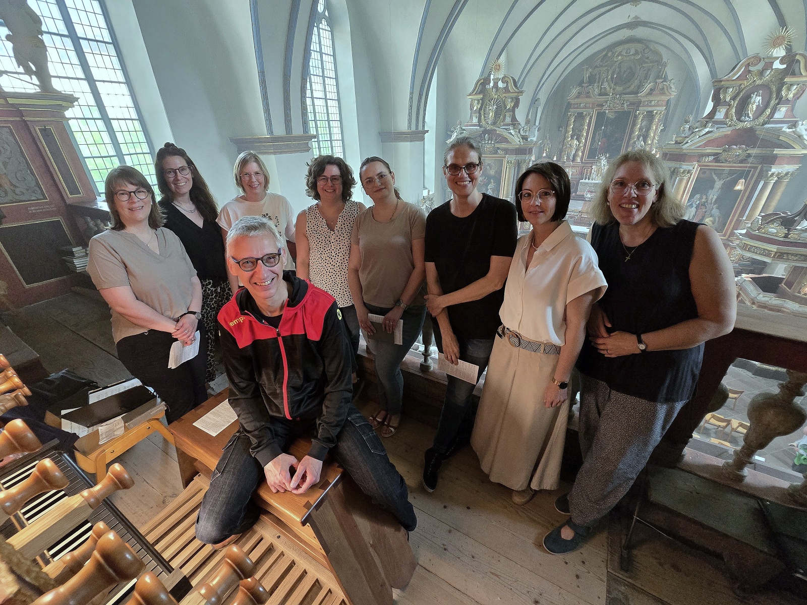 Domorganist Dominik Balduin und die von ihm gegründete Schola „Canta voce“ gestalteten das Festhochamt mit.