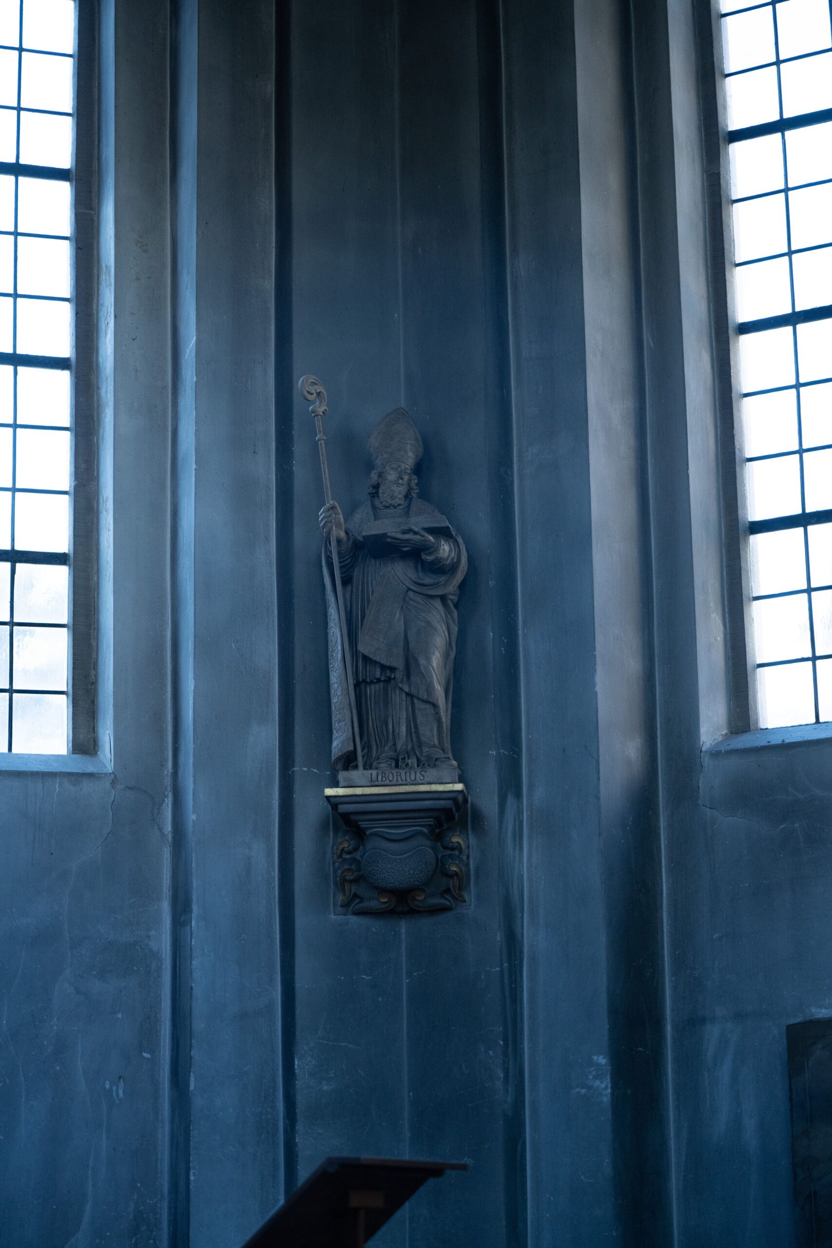 Figur des Heiligen Liborius in der Alexiuskapelle