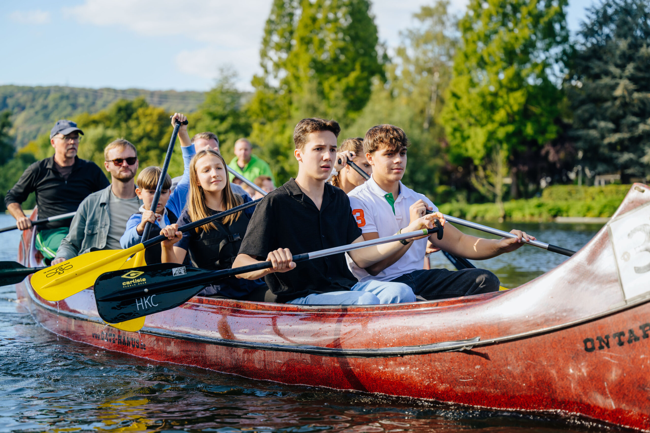 Kanu-Tour auf der Ruhr beim Amtssitzwechsel 2026.
